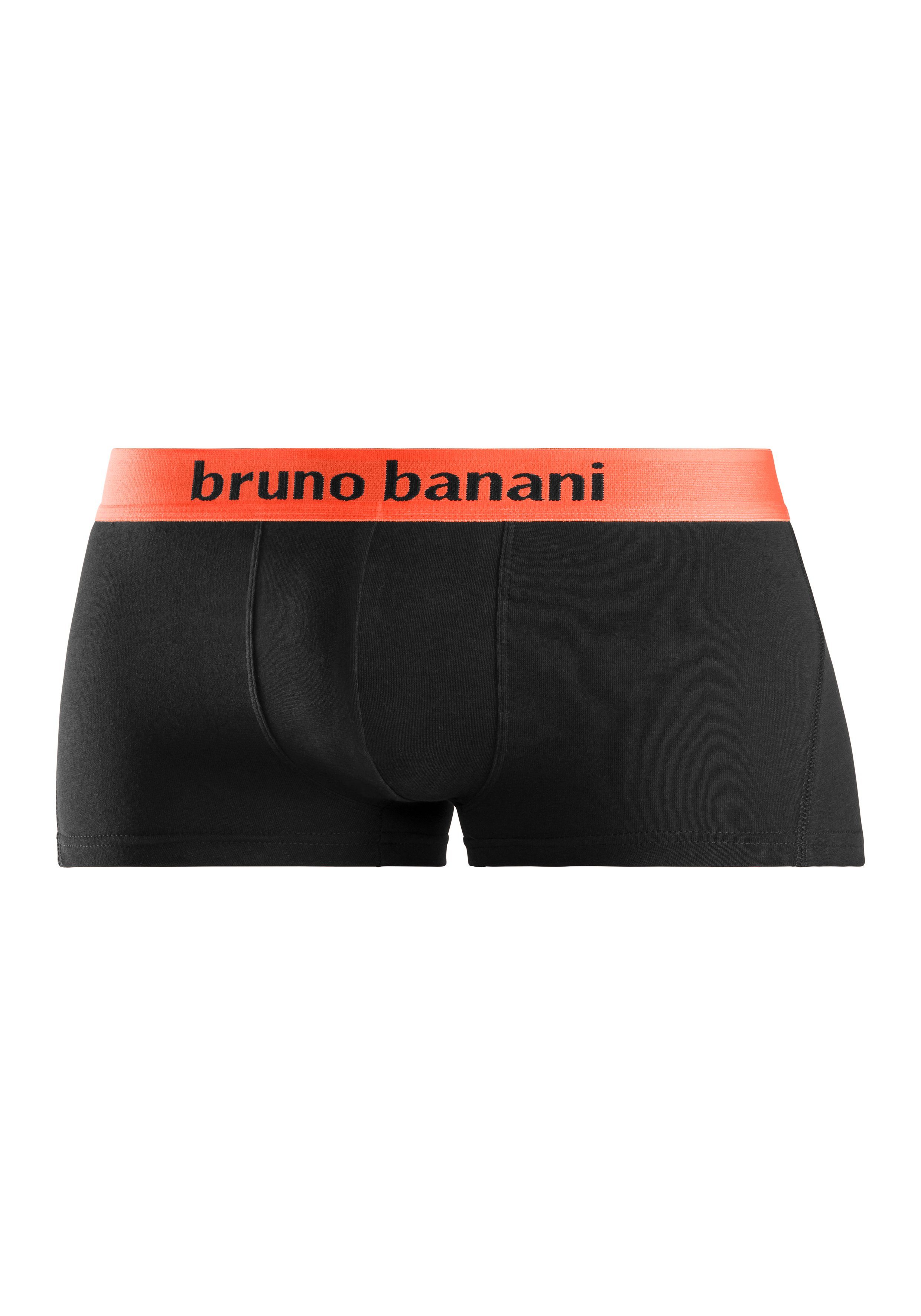 Bruno Banani Hipster strak zittende boxershorts met logo webband van katoenmix (set, 4 stuks)