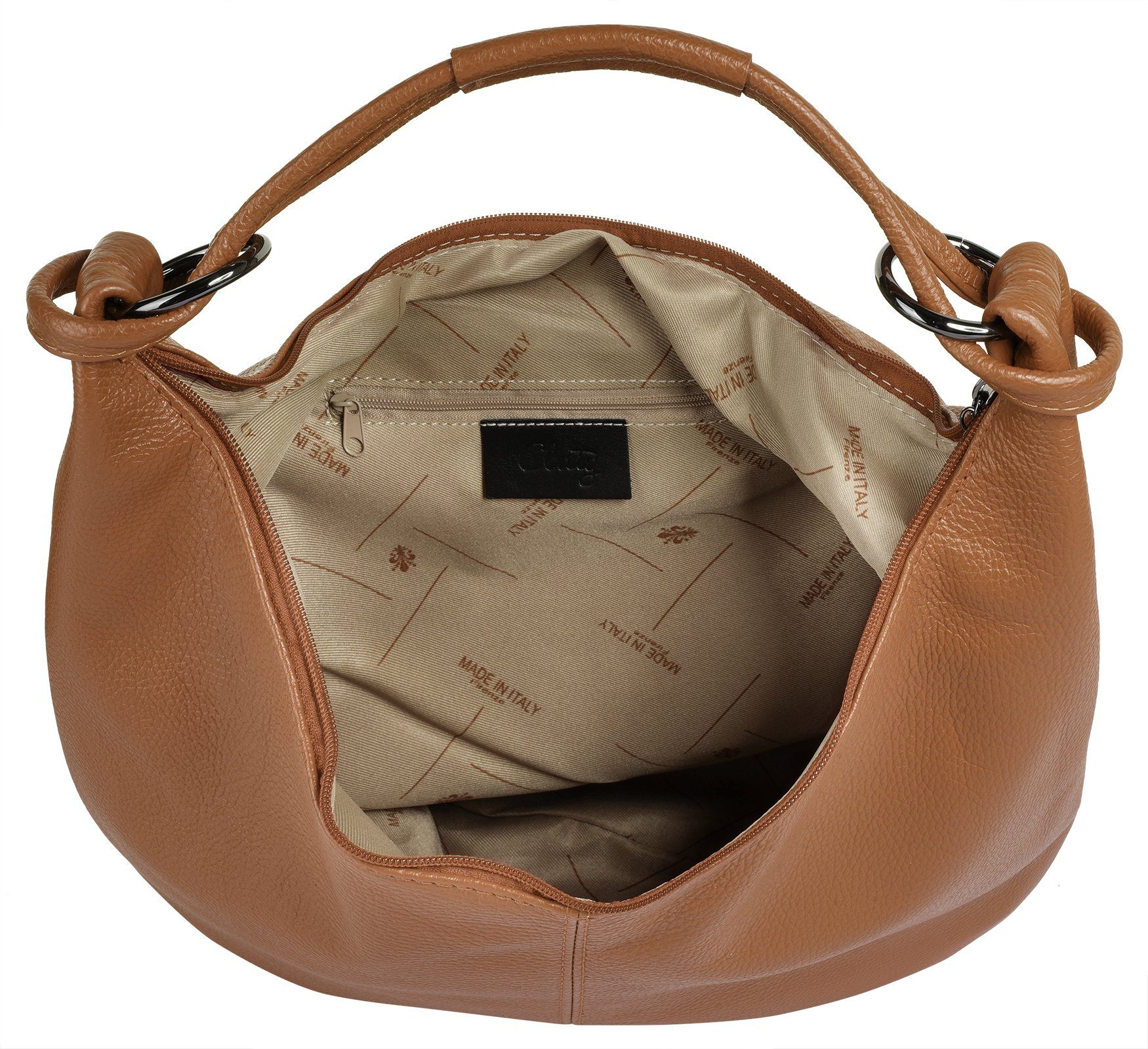 Cluty Shopper echt leer, made in italy