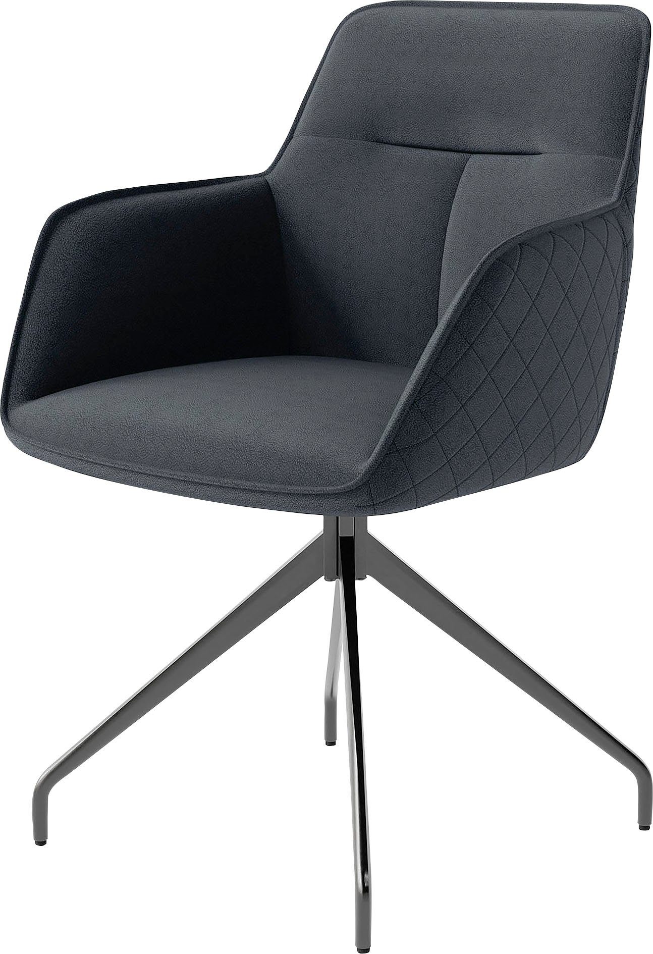 byLIVING Eetkamerstoel Memphis set van 2, zacht verdikt met eersteklas imitatieleer, draaibaar (set, 2 stuks)