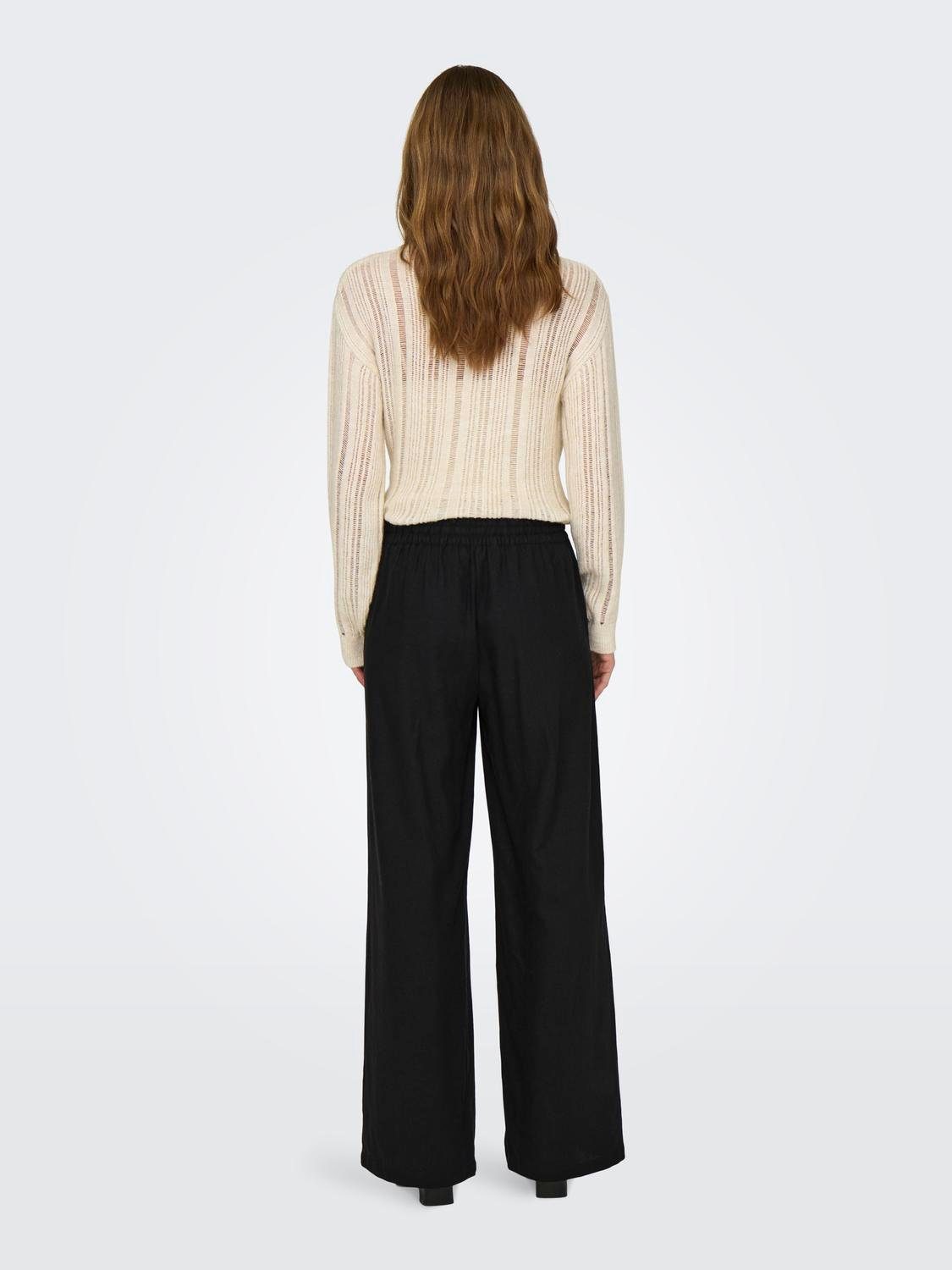 JDY Culotte JDYSAY LINEN HW WIDE PANT WVN NOOS