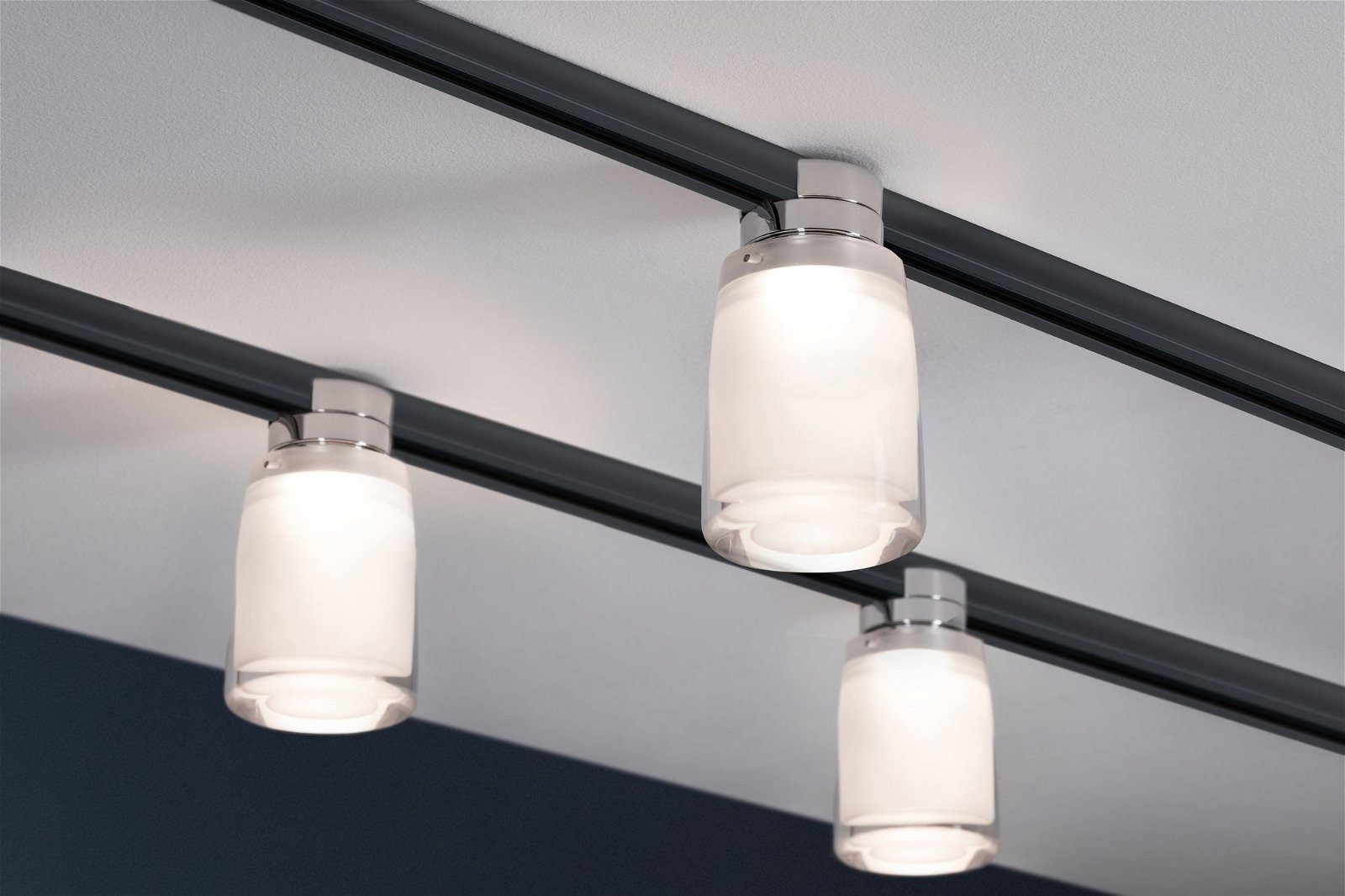 Paulmann Railsysteem-lampen URail rail spot Safira 350lm 4,9W 2700K 230V Chroom, Helder, Satin (1-delig)