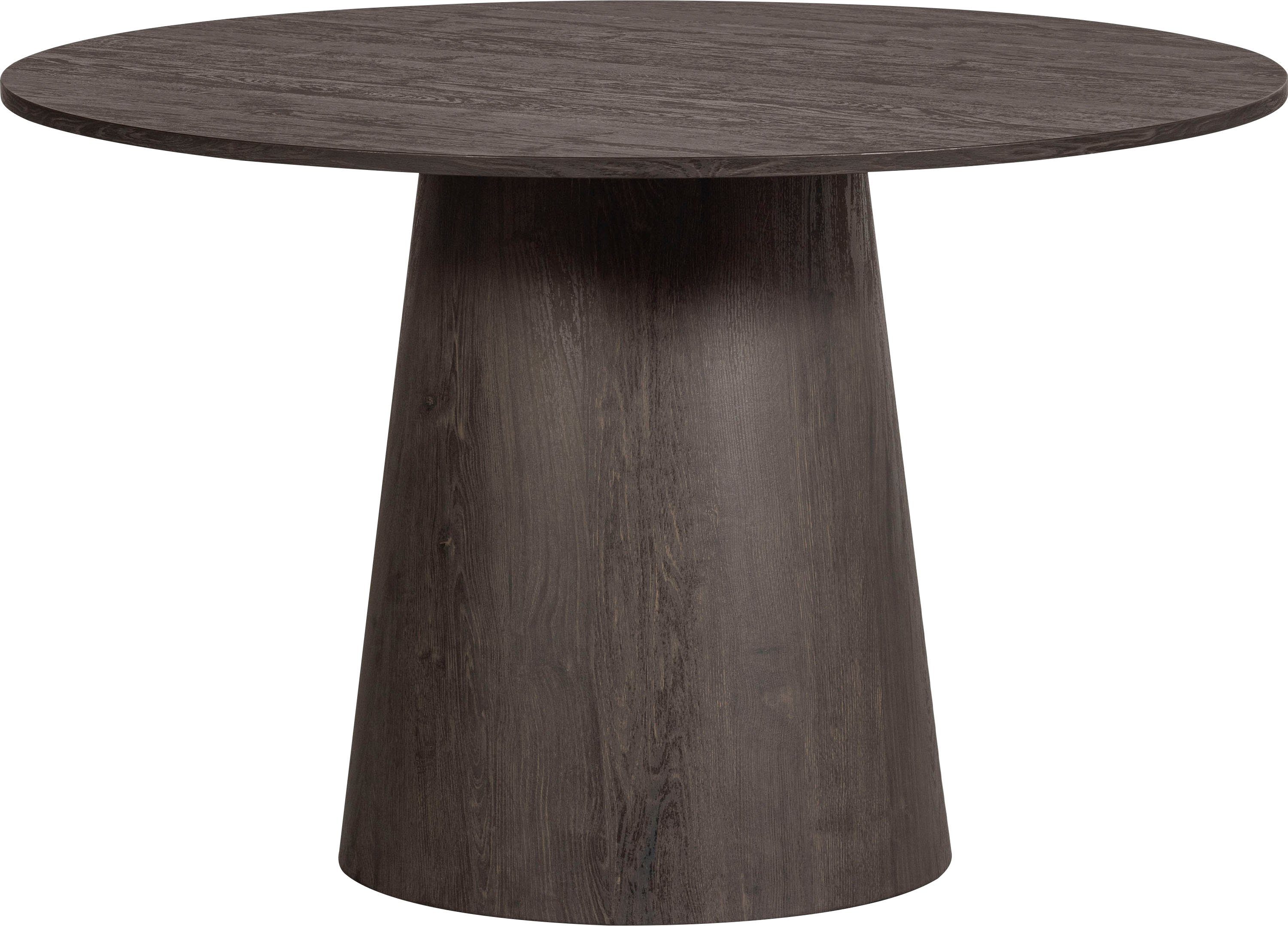 WOOOD Eettafel MAAN met duidelijk zichtbare houtnerf, ø120 cm eettafels bruin