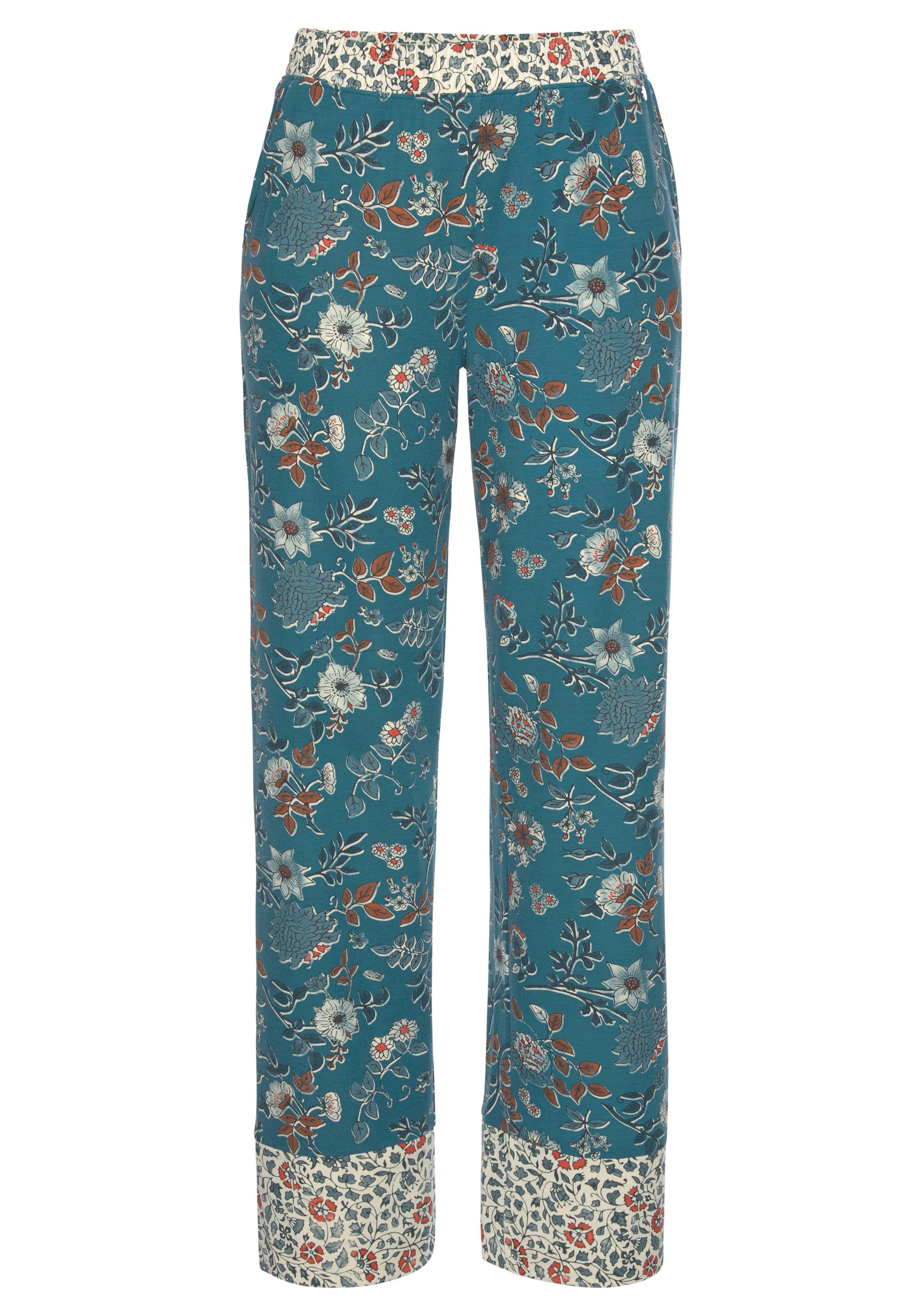 Lascana Pyjamabroek in bloemen print all-over