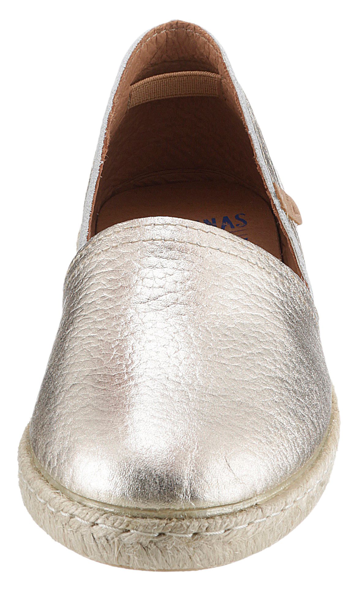 VERBENAS Espadrilles CARMEN NUCLEO METAL , slipper, zomerschoen, strandschoen in metallic look