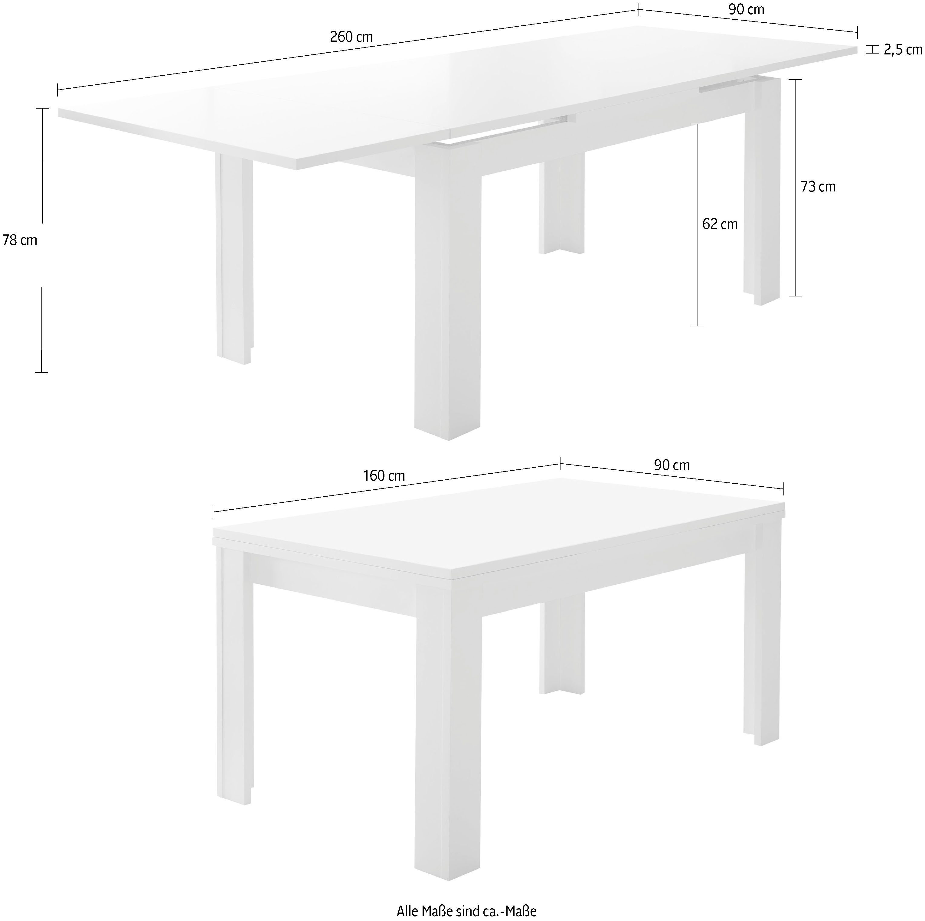 Mäusbacher Eettafel Monti BESTSELLER!, tafel, keukentafel, uitschuifbare tafel tot 280 cm