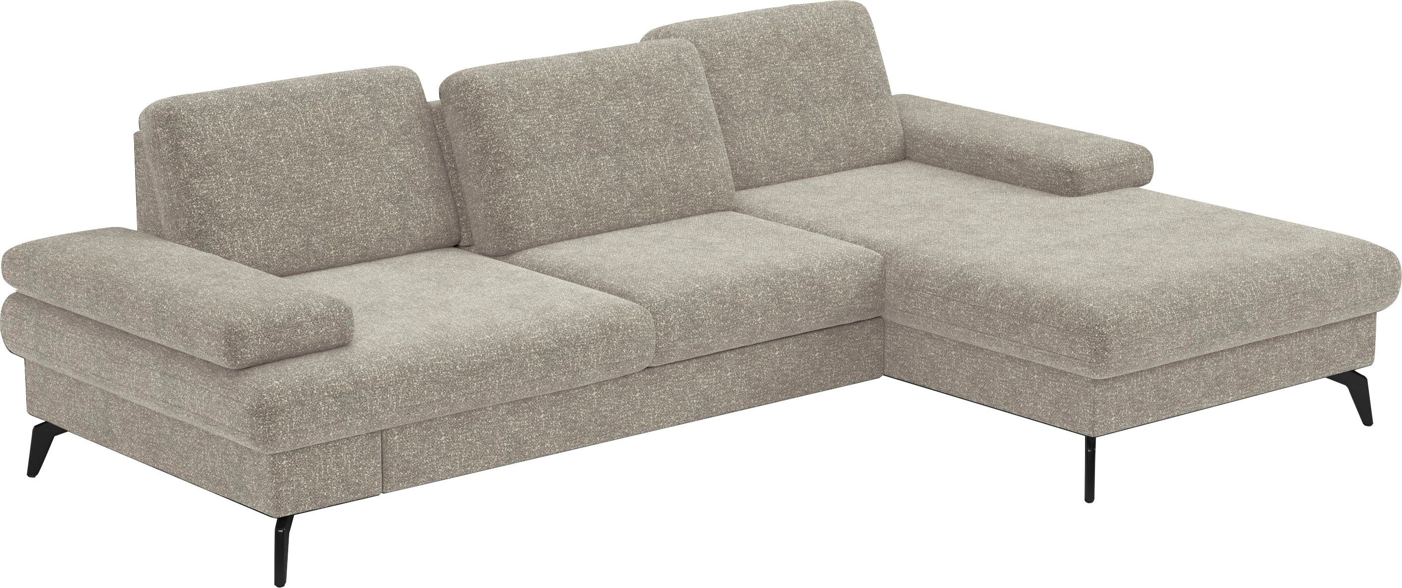 sit&more Hoekbank Morris L-vorm, incl. zitdiepteverstelling keuze uit armleuningverstelling, bedfunctie & bedlade