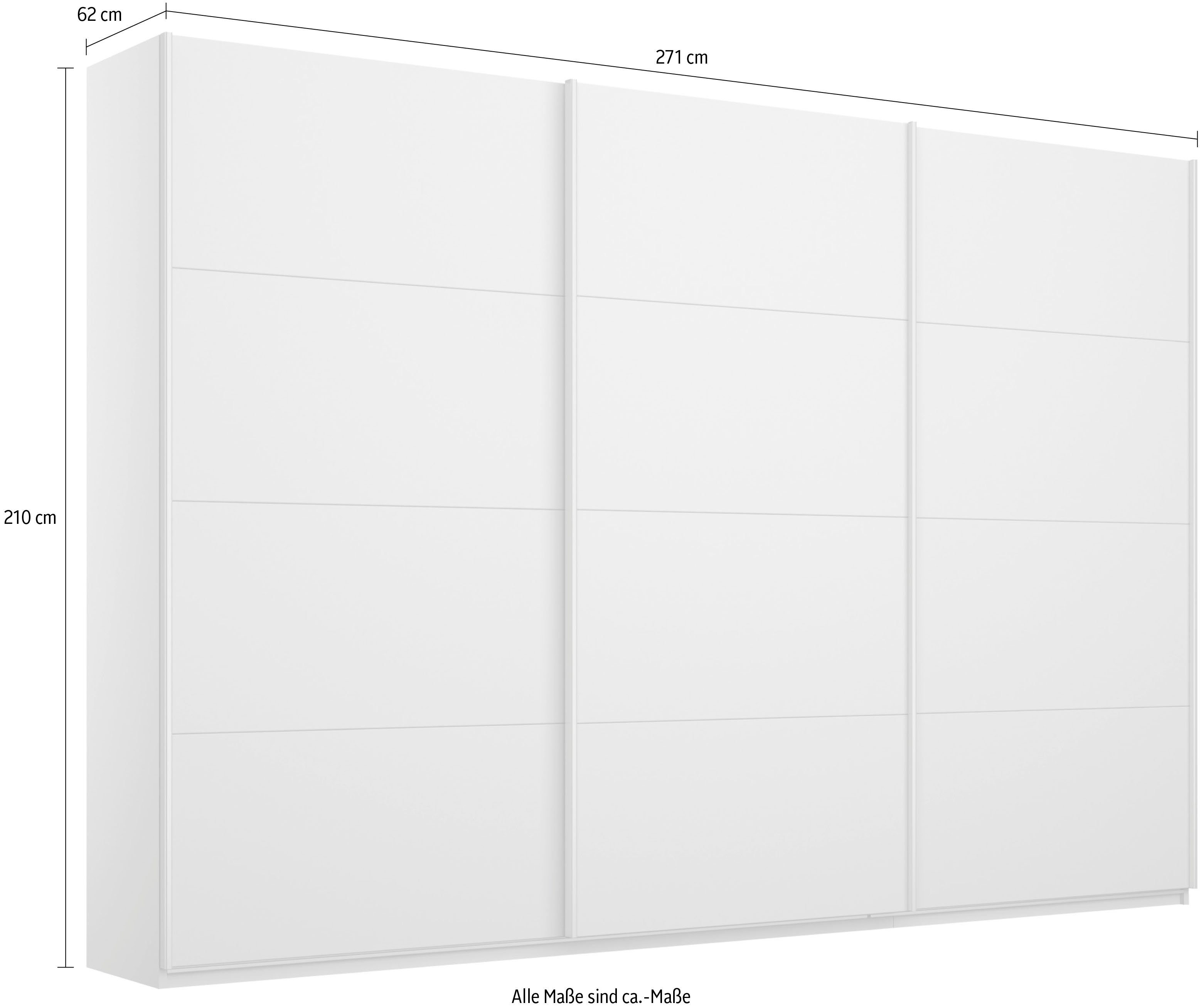 rauch Zweefdeurkast Kledingkast kast garderobe KOLUNA met decor-front inclusief 2 binnenladen en extra legplanken made in germany