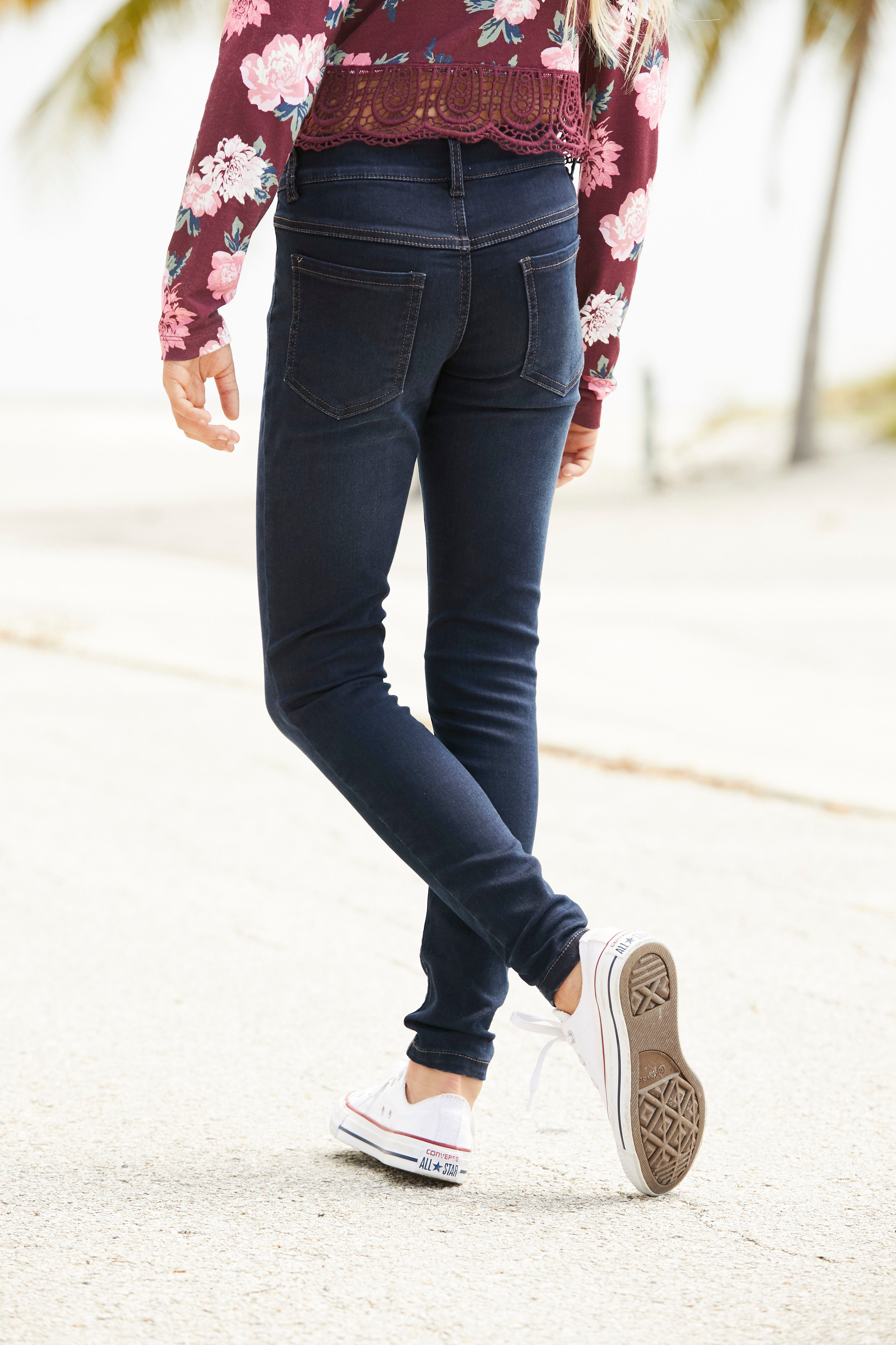 Arizona Jeggings Stretchjeans voor meisjes smalle pasvorm, elastische denim-kwaliteit