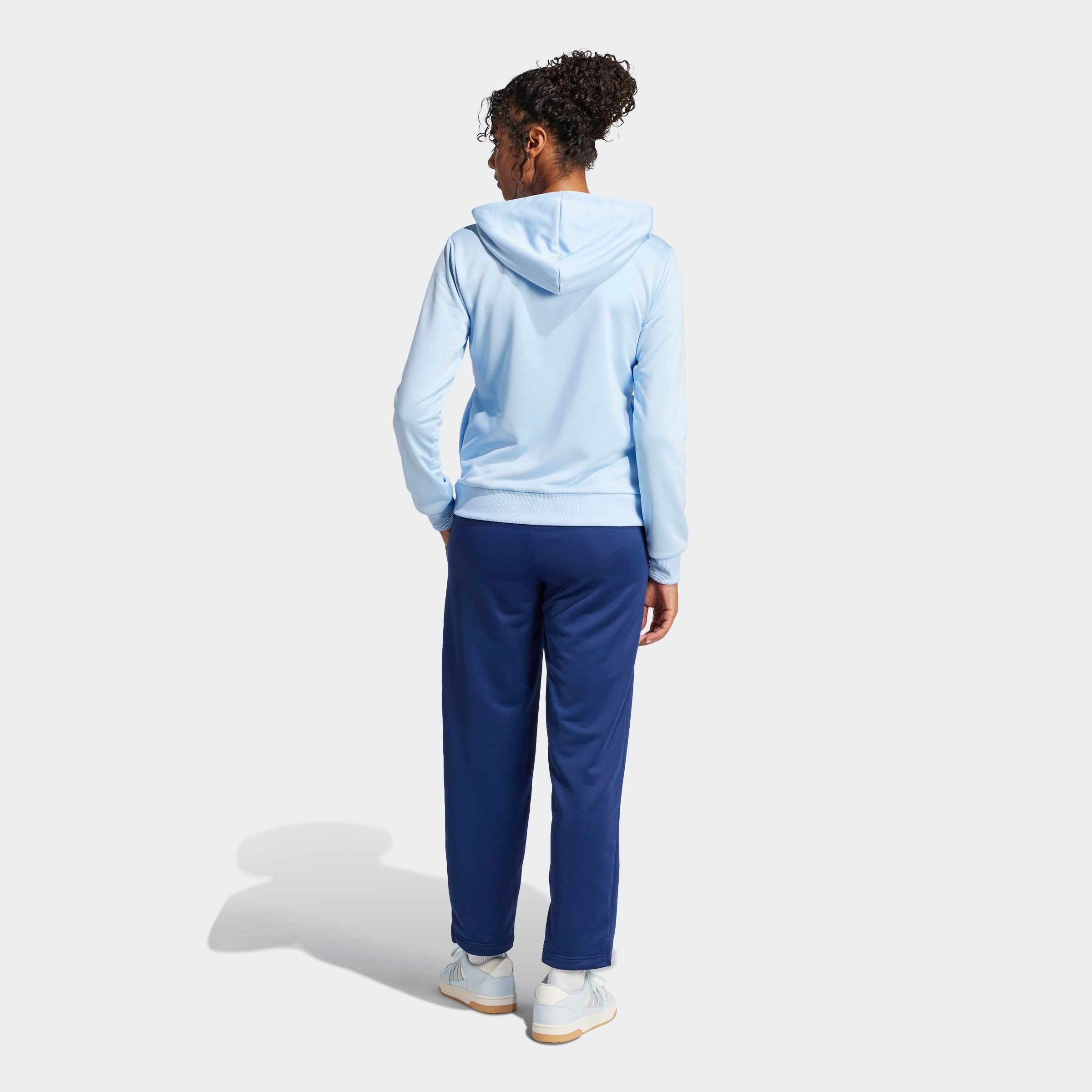 adidas Sportswear Trainingspak W LINEAR TS Trainingsjack met capuchon, trainingspak (2-delig)