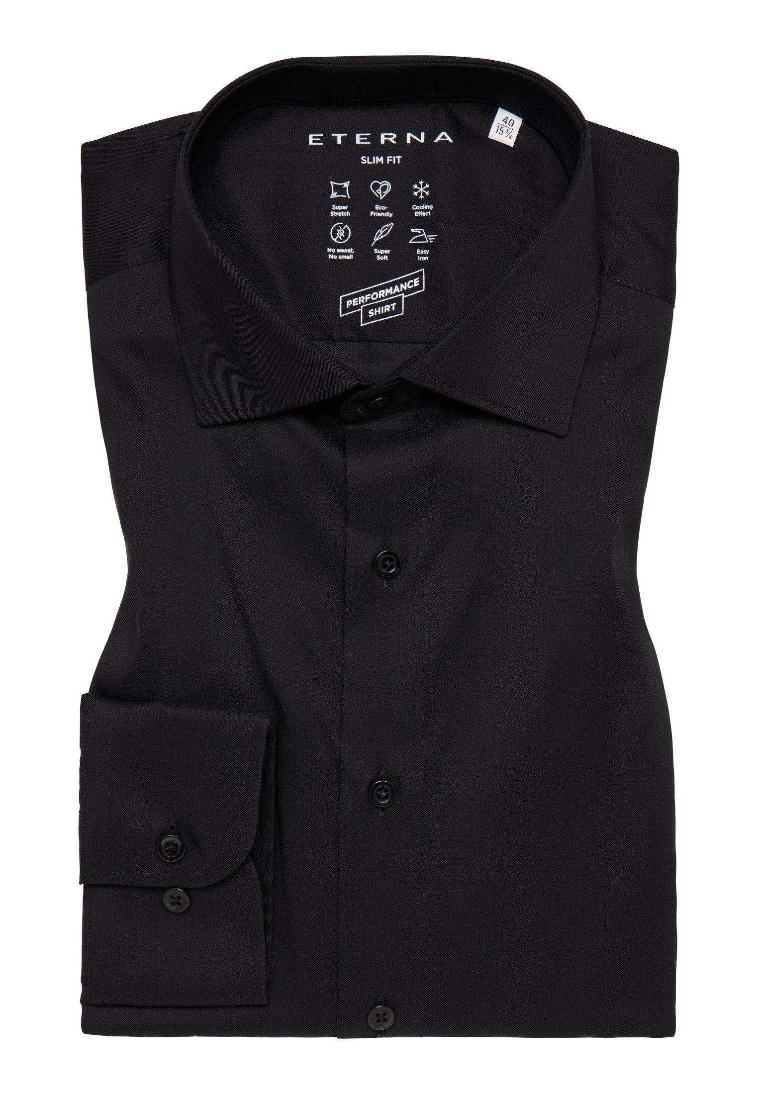 Eterna Overhemd met lange mouwen Slim fit EASY IRON (gemakkelijk te strijken)