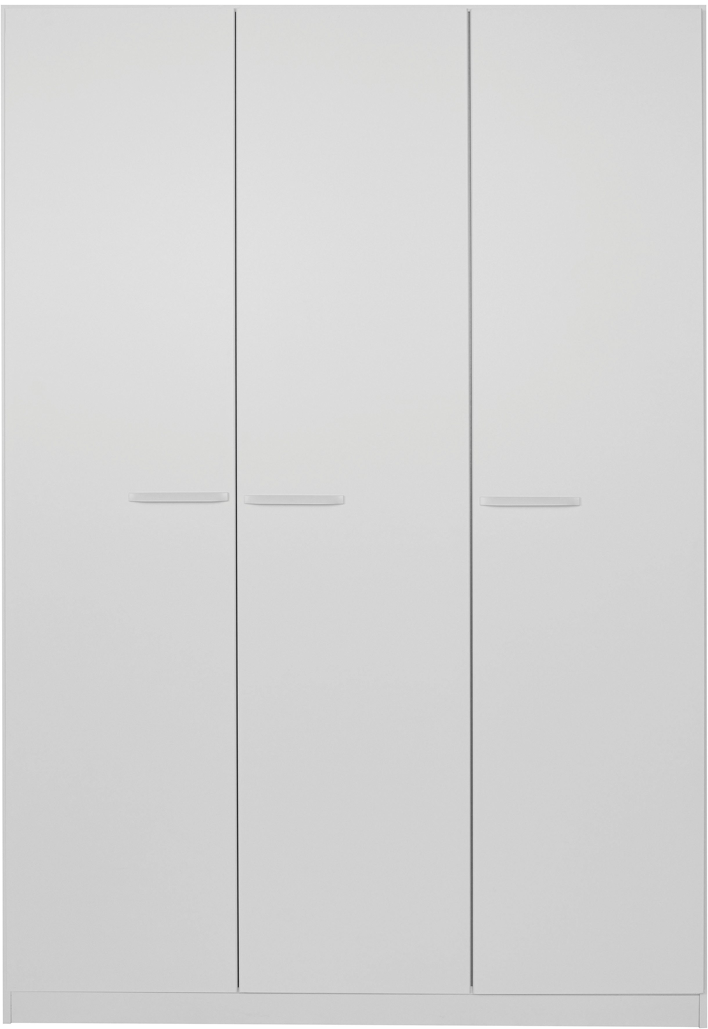 Draaideurkast Kledingkast VANDOR in drie breedtes, hoogte 197 cm, grepen in grijs metallic made in germany
