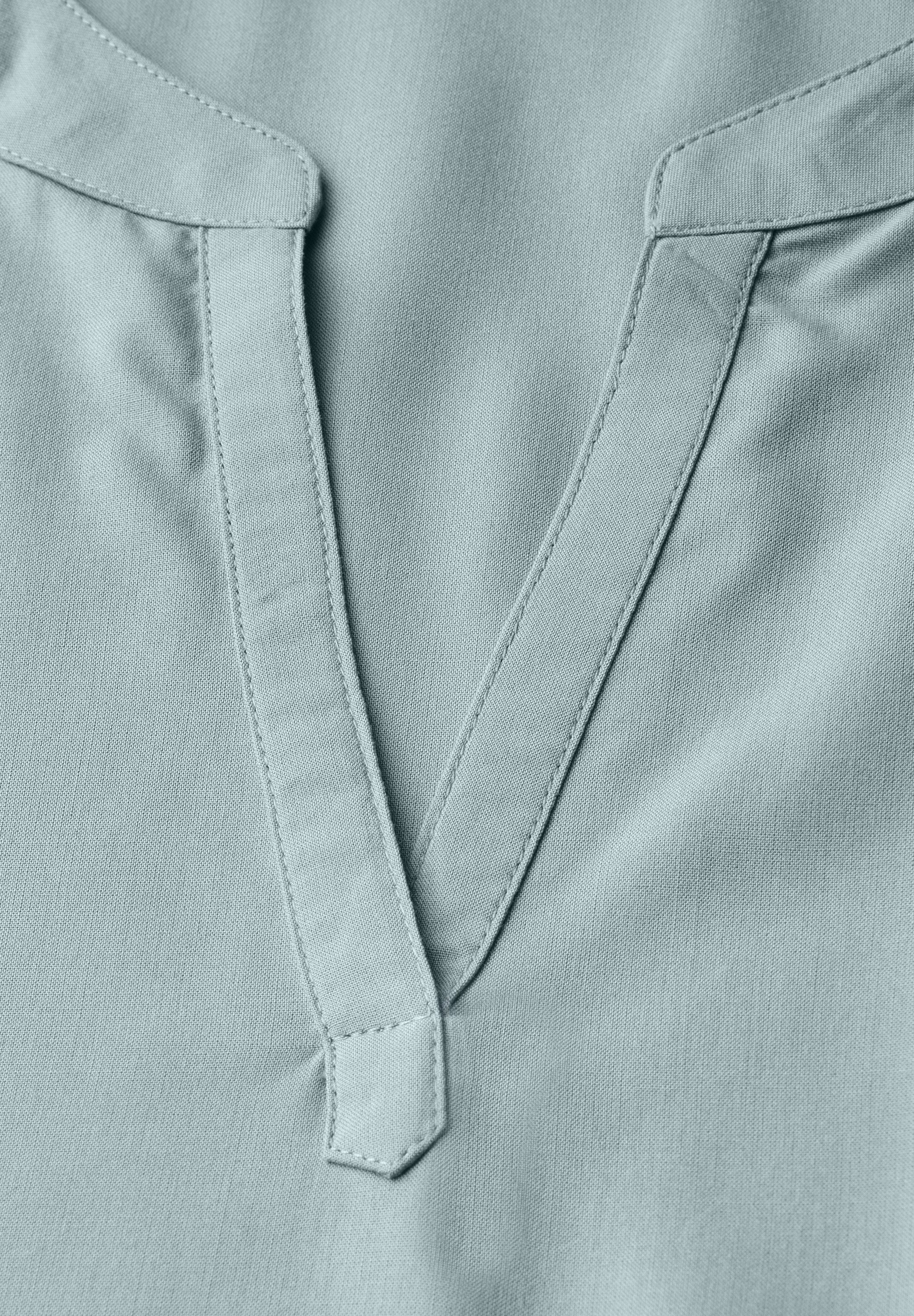 STREET ONE Blouse met korte mouwen Hals met split