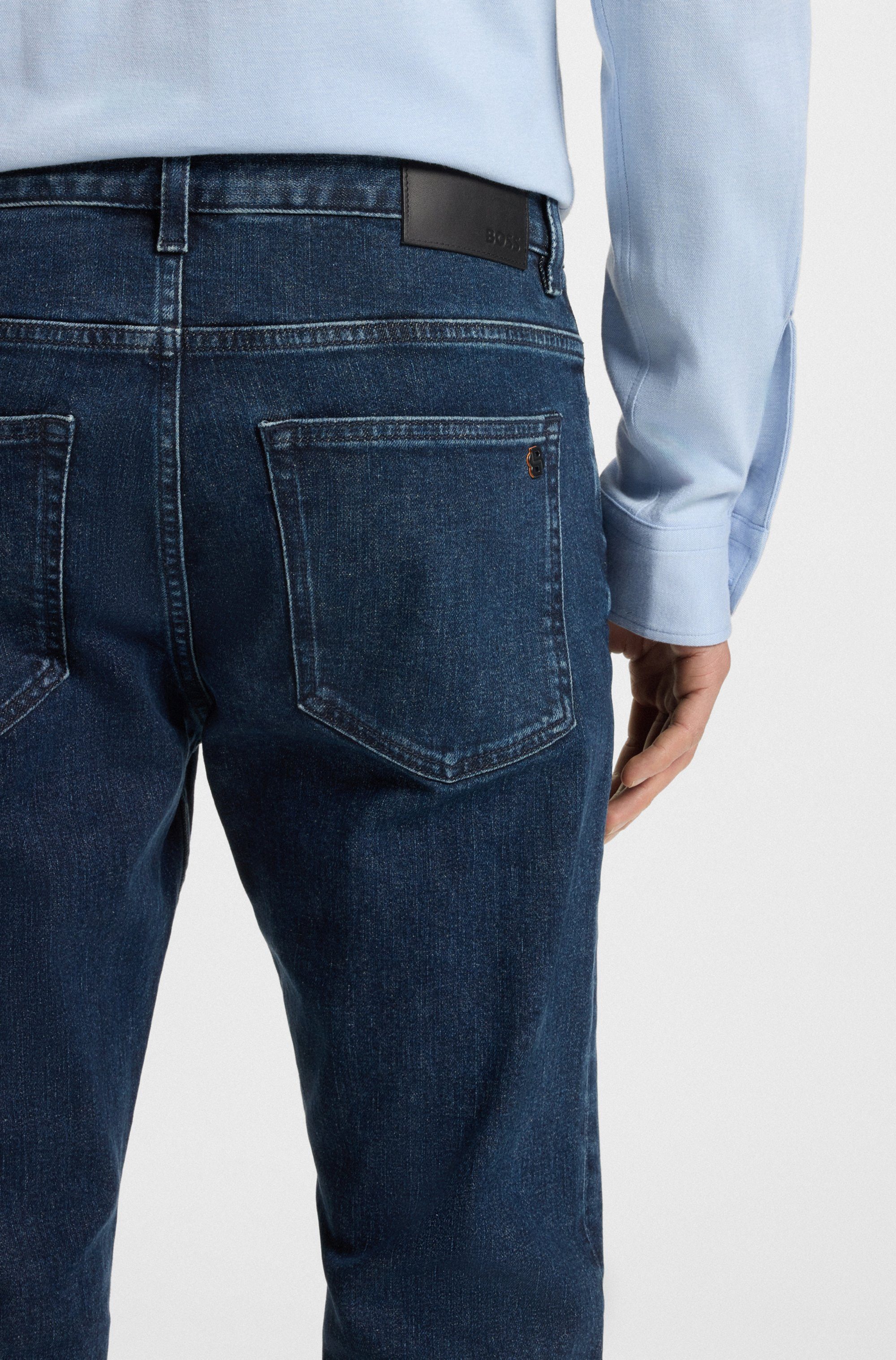 Boss Orange Slim fit jeans Delaware in stijlvolle wassing