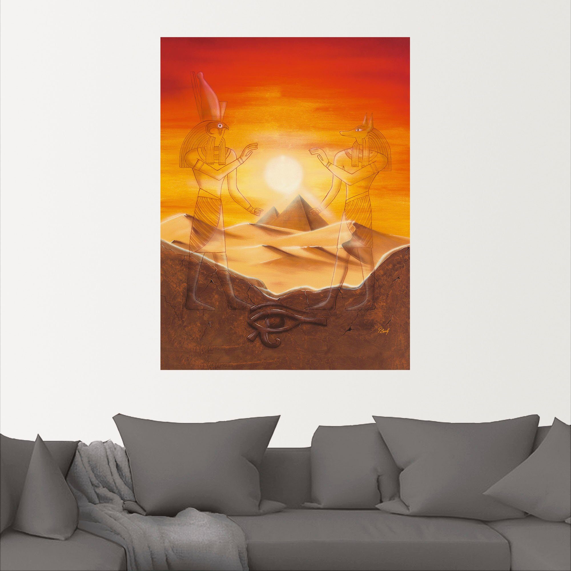 Artland Artprint Egypte als artprint van aluminium, artprint voor buiten, artprint op linnen, poster, muursticker
