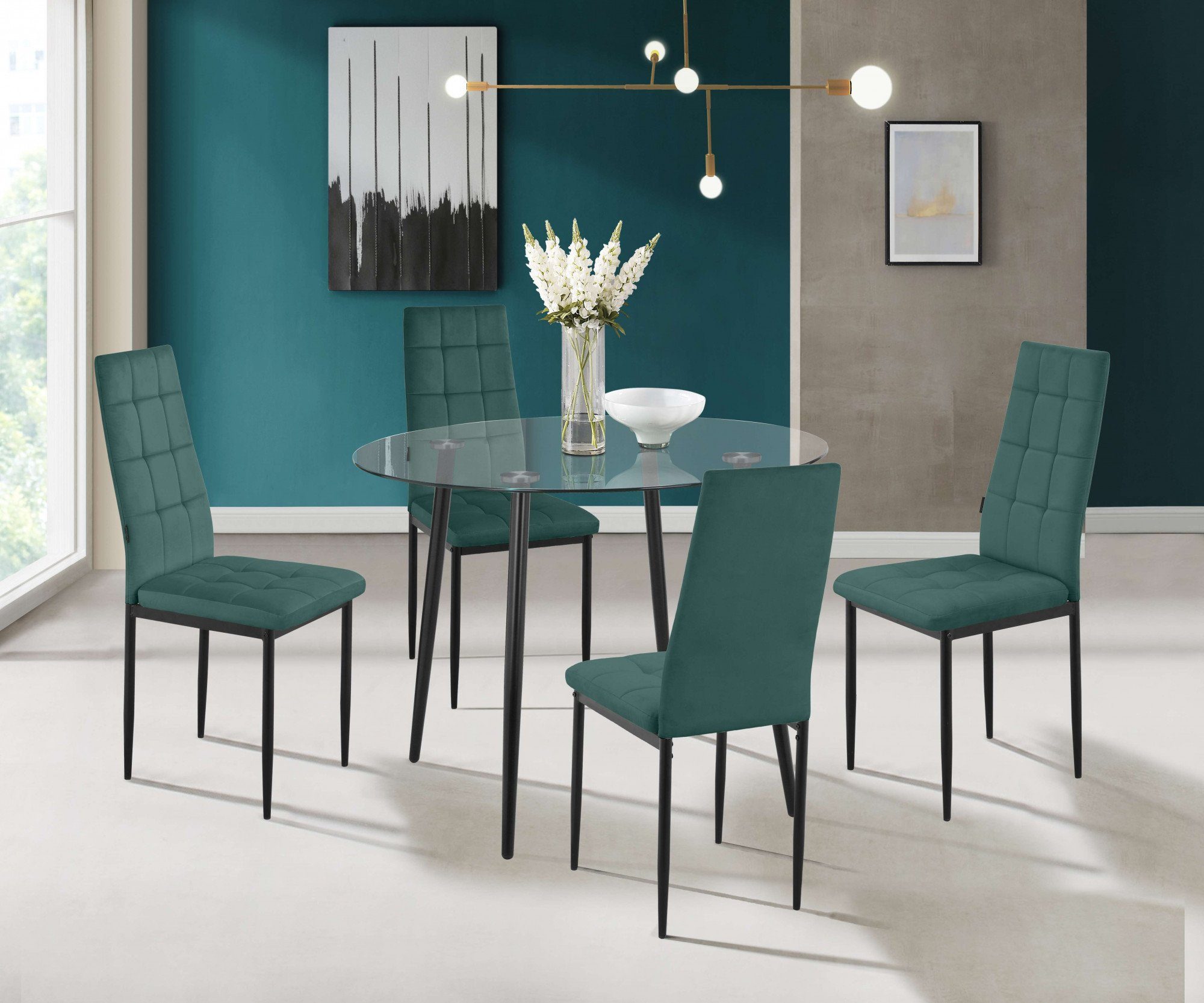 INOSIGN Eetkamerstoel Moana Met quilten (set)