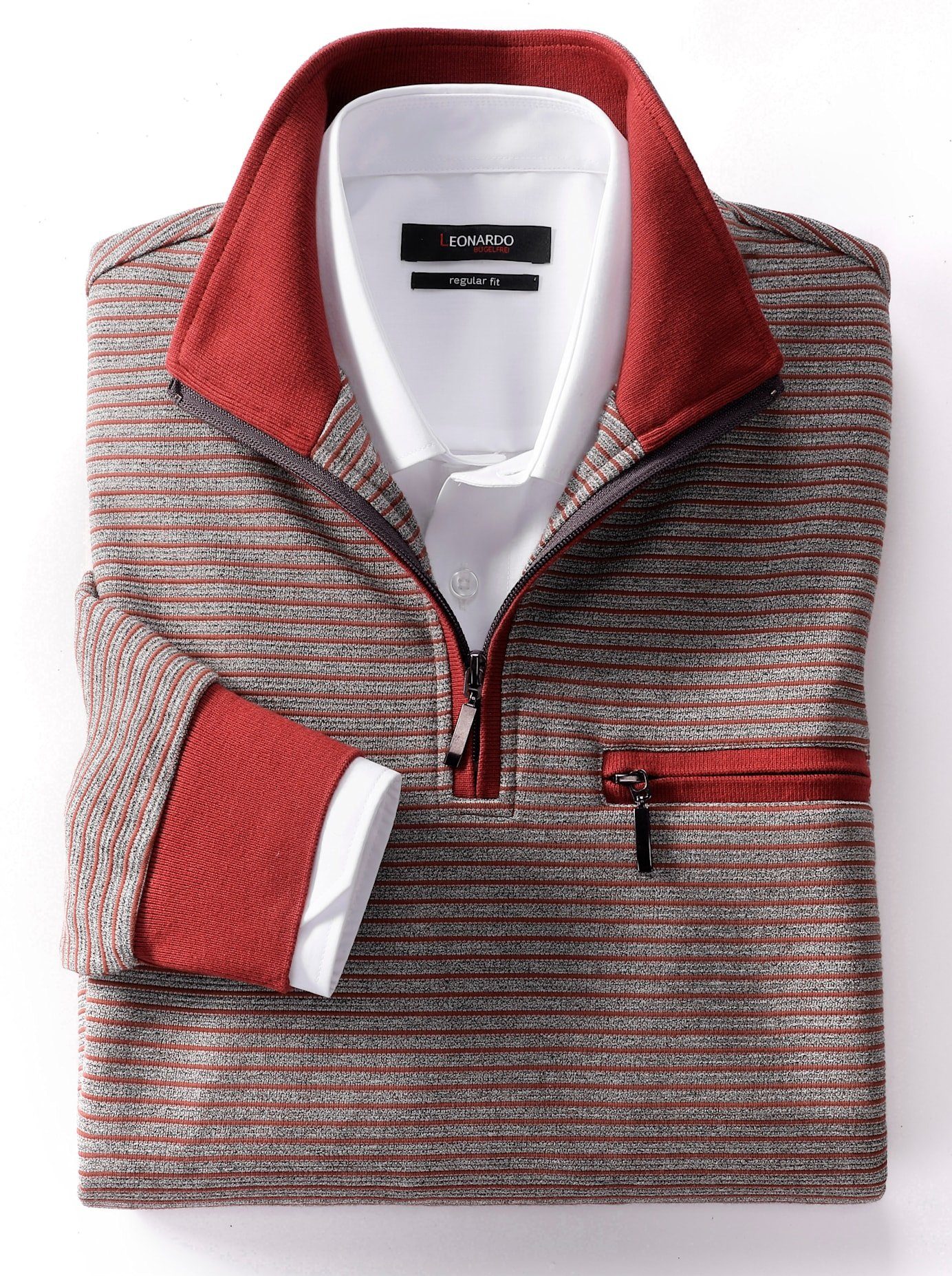 Marco Donati Poloshirt Shirt met lange mouwen (1-delig)