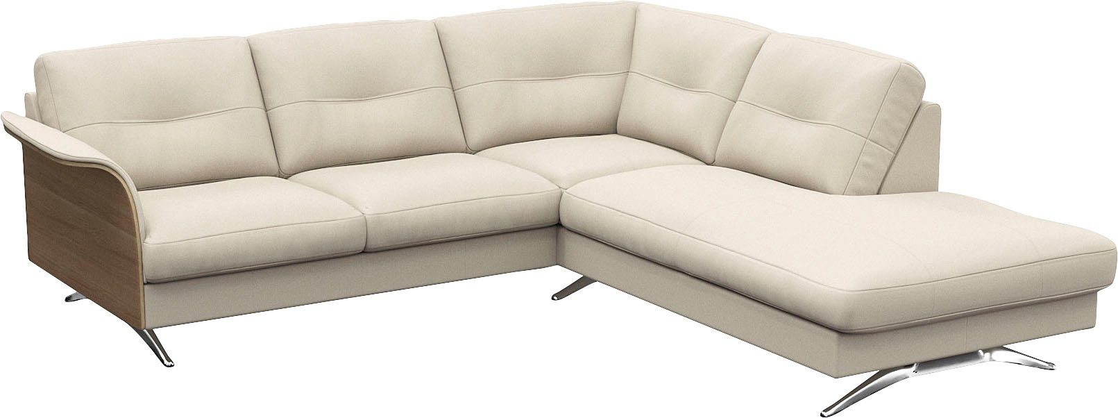 FLEXLUX Hoekbank Glow, super comfortabel door hoogwaardige zitconstructie met binnenvering, L-vorm