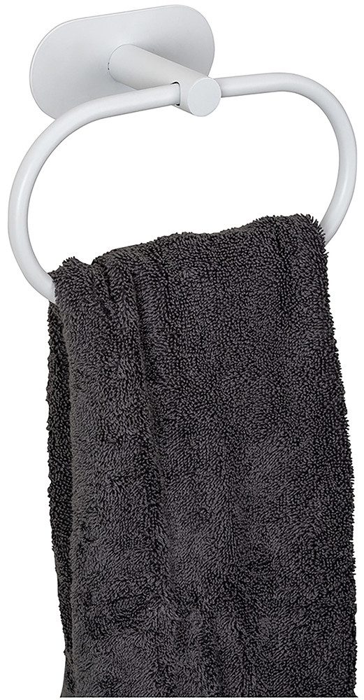 WENKO Handdoekring Turbo-Loc® model Orea van edelstaal, bevestigen zonder boren