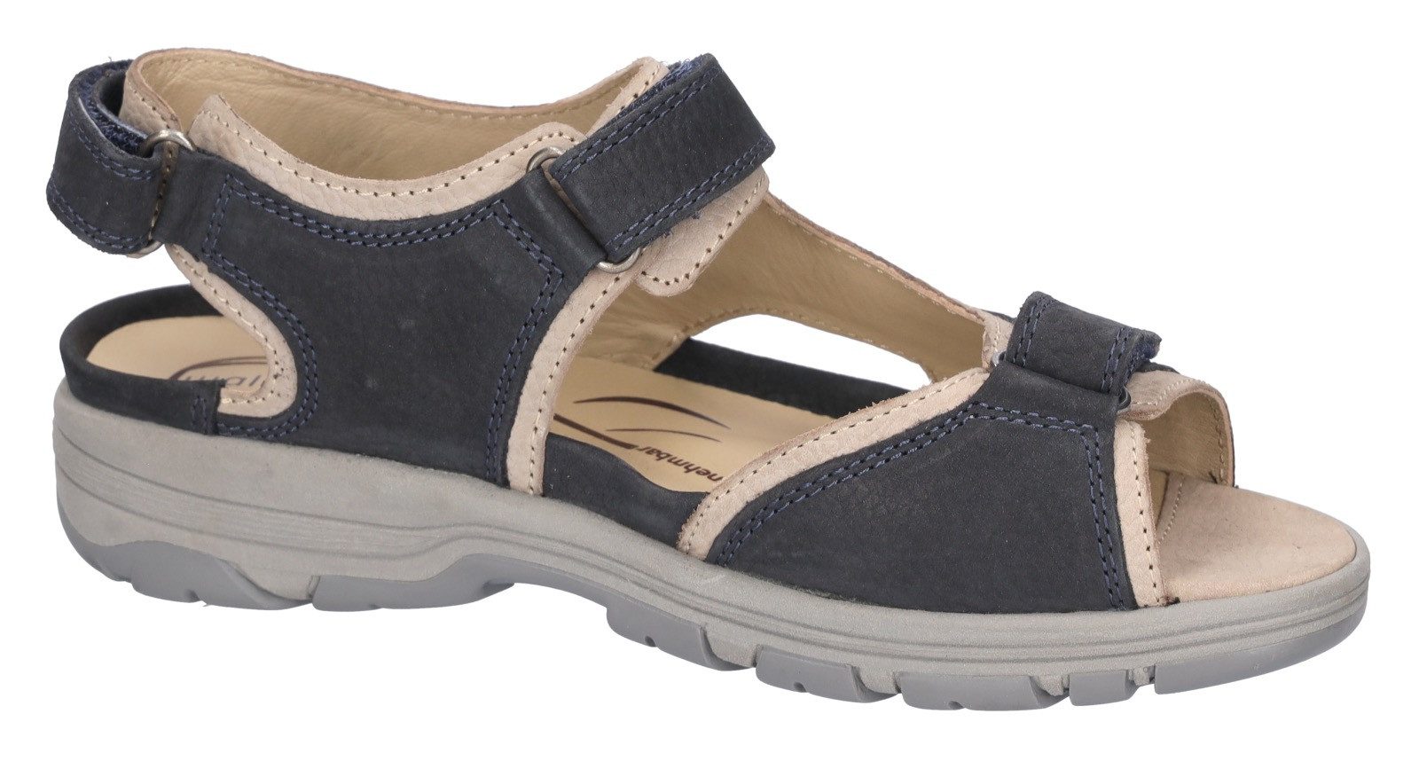 Waldläufer Sandalen zomerschoen, outdoorschoen, sleehak, in trekkinglook, h-breedte