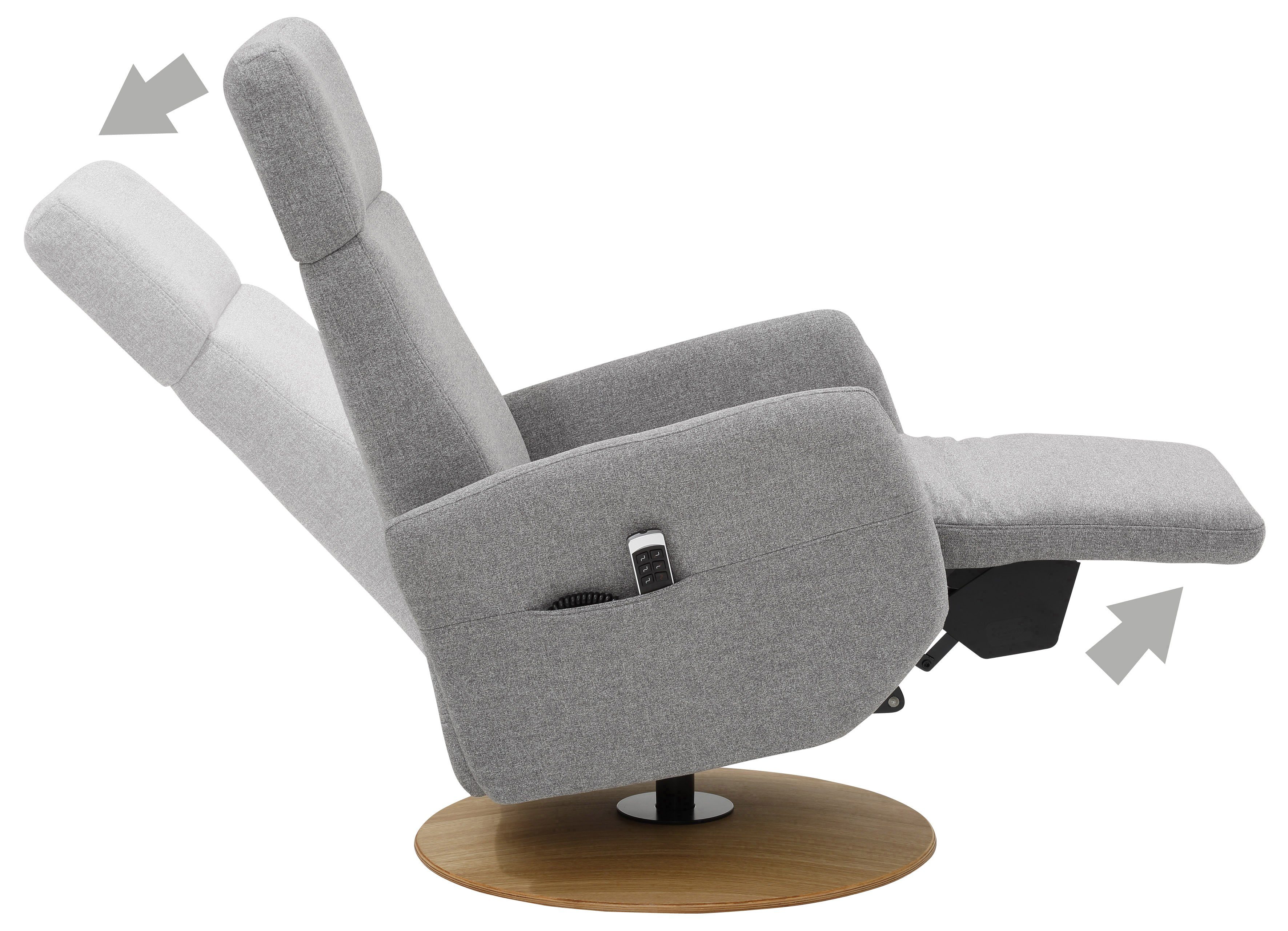 sit&more Relaxfauteuil Cobra naar keuze met 2 motoren, 2 motoren en accu of met 2 motoren