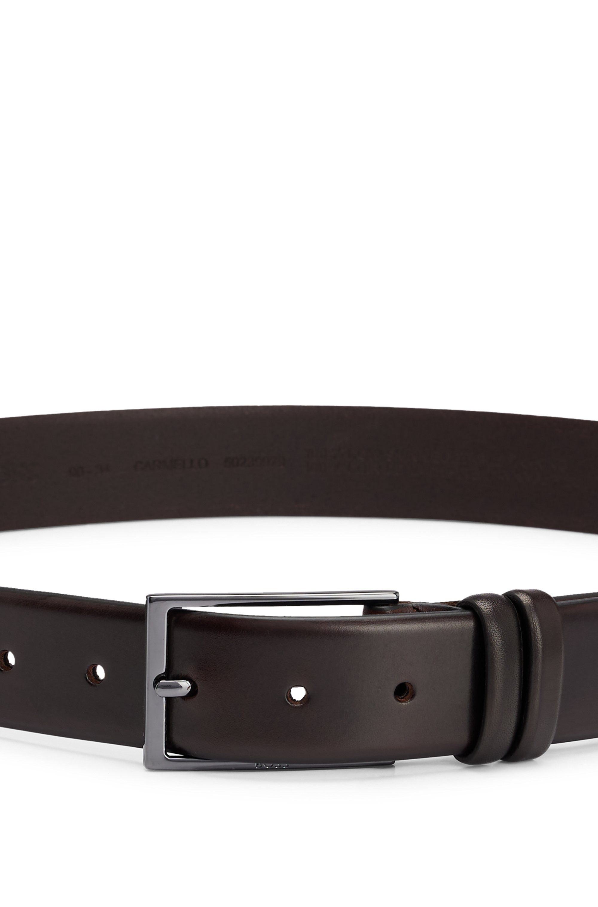 Boss Leren riem CARMELLO van gelooid leer met hugo boss logo-embossing op metalen sluiting