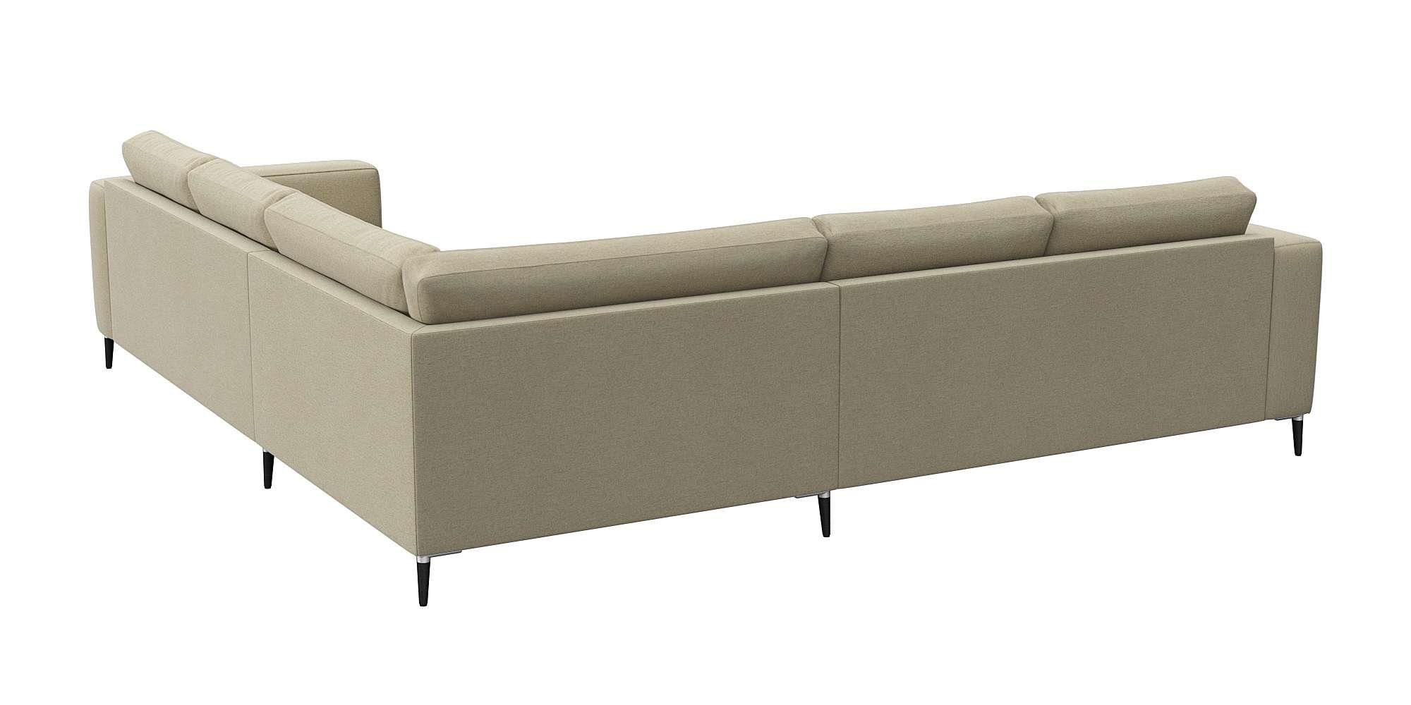 FLEXLUX Hoekbank Fiore, L-vorm, comfortabel en aangenaam door hoogwaardige zitopbouw