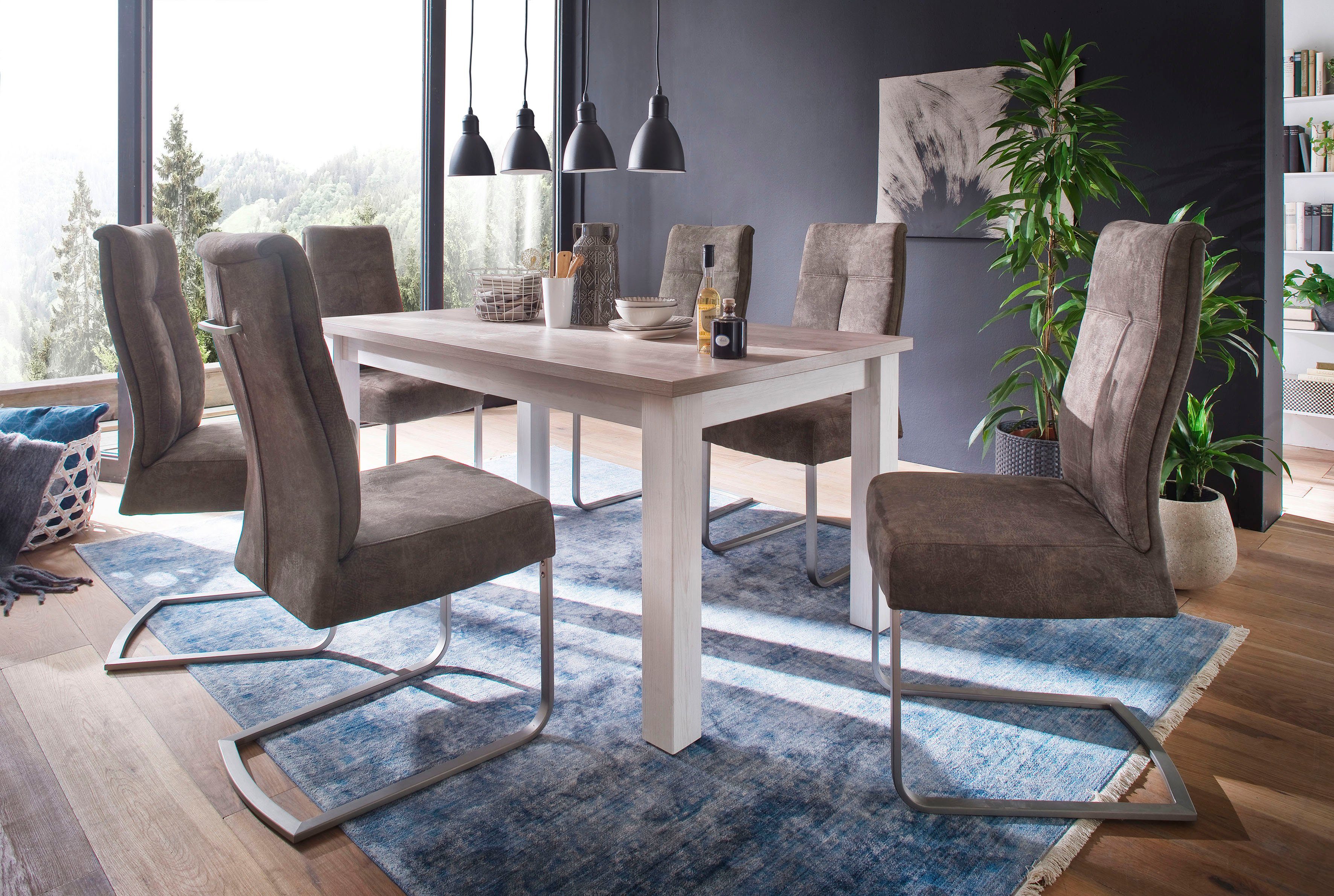 MCA furniture Vrijdragende stoel Talena Stoel belastbaar tot 120 kg (2 stuks)