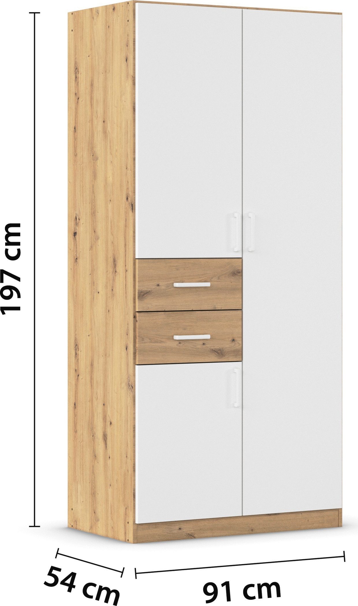 rauch Slaapkamerserie Compleet kamer compleet slaapkamer set (3-delig) MAIKA Kast 3 breedtes, 2 hoogtes, bed 100 cm, nachtkastje MADE IN GERMANY (set, 3-delig)