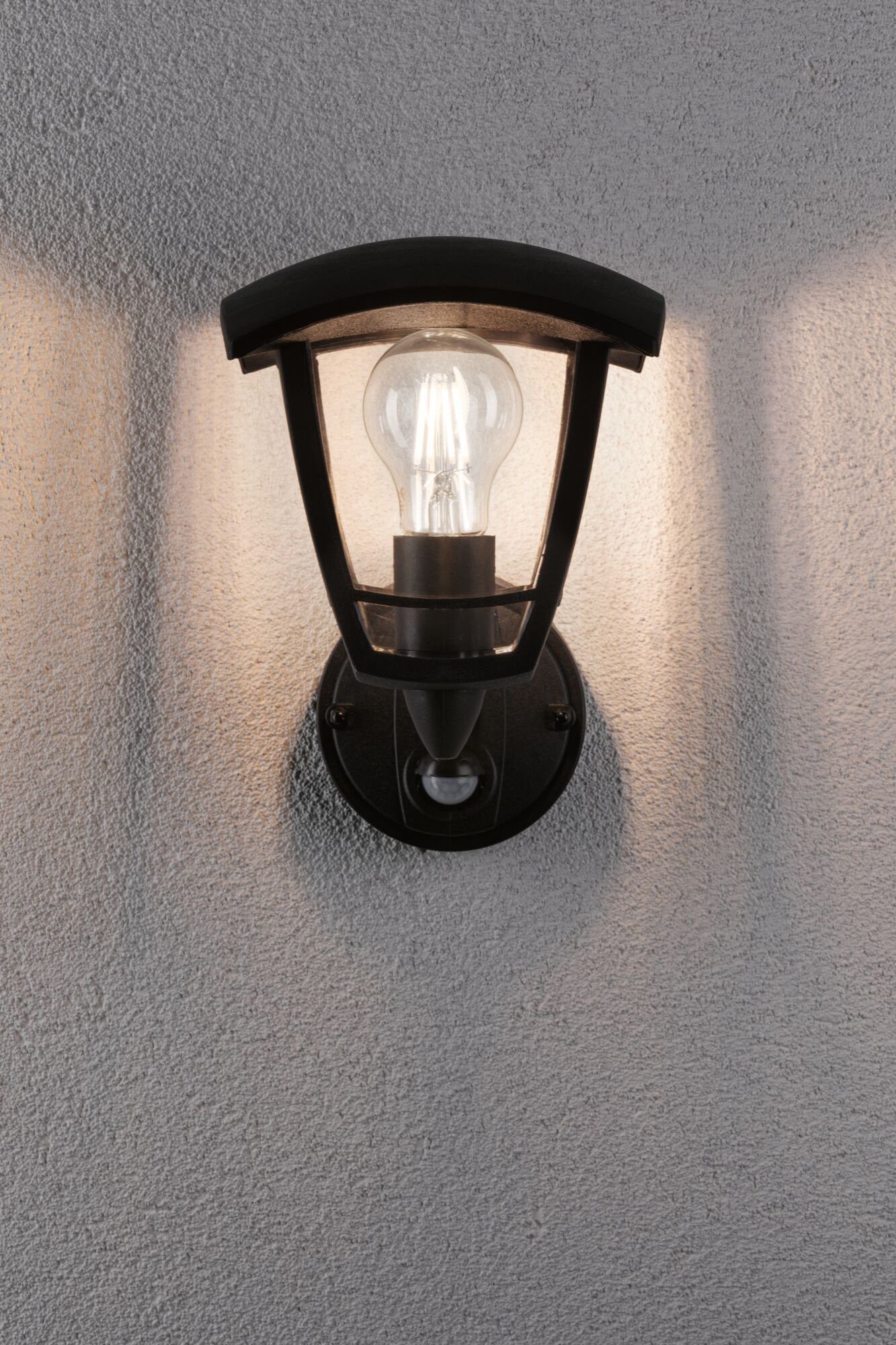Paulmann Wandlamp voor buiten Classic Curved IP44 vierkant 164x180mm max. 12W 230V zwart kunststof (1 stuk)