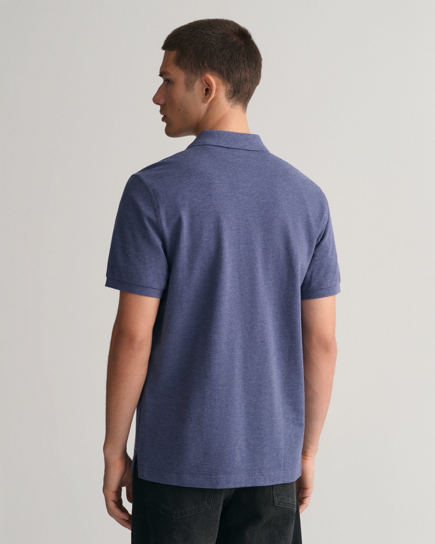 Gant Poloshirt REG SHIELD SS PIQUE POLO met logo en platte breikraag 100% katoen pique