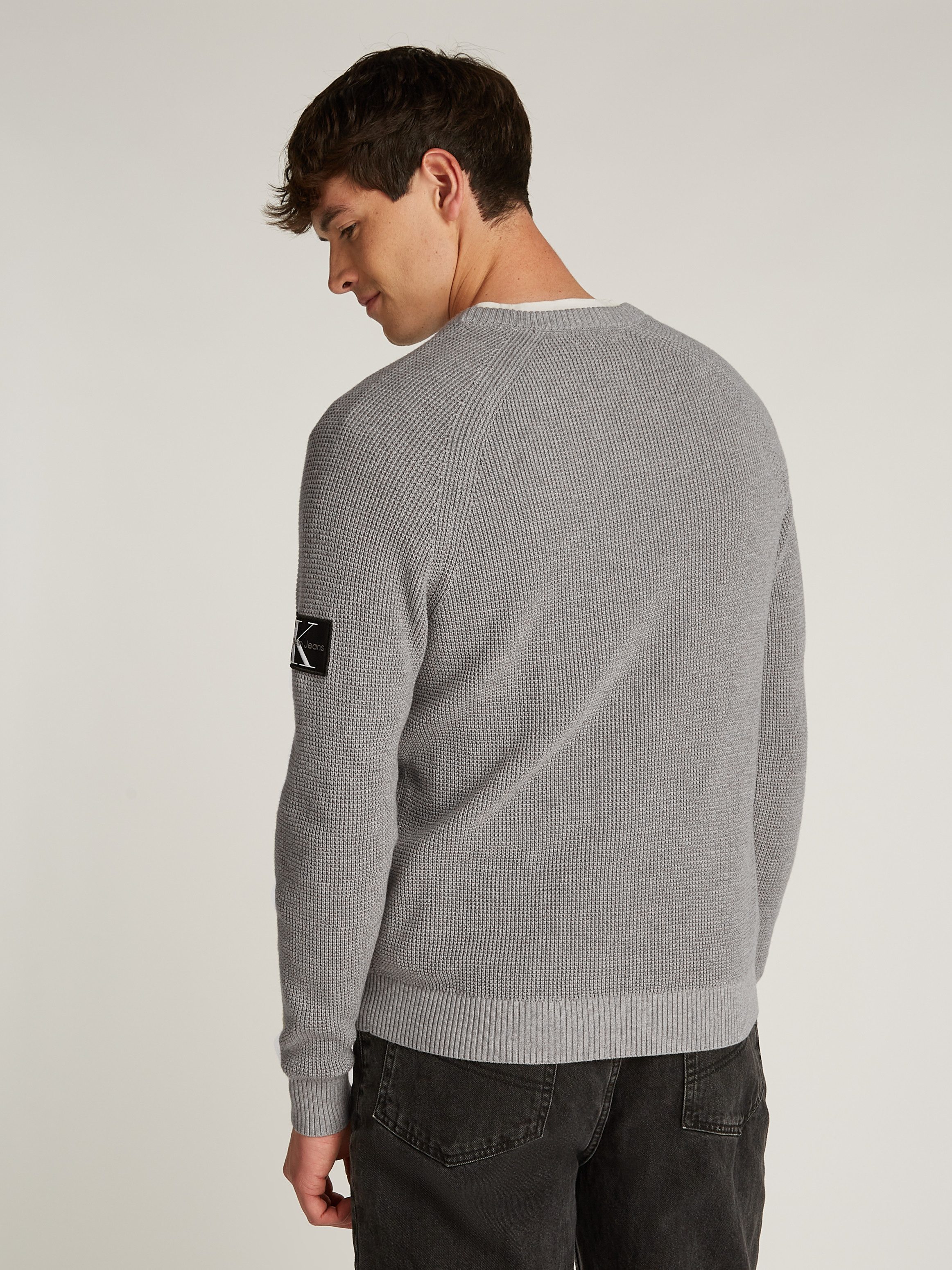 Calvin Klein Trui met ronde hals BADGE EASY SWEATER