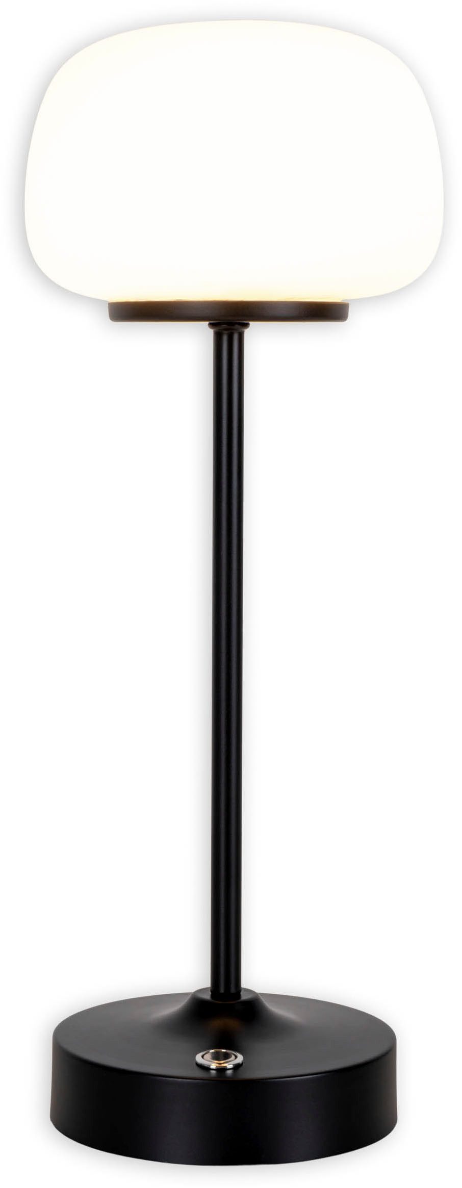 näve Led-tafellamp Pina Oplaadbare accu, USB Type C incl. kabel 100cm, touch, dimbaar