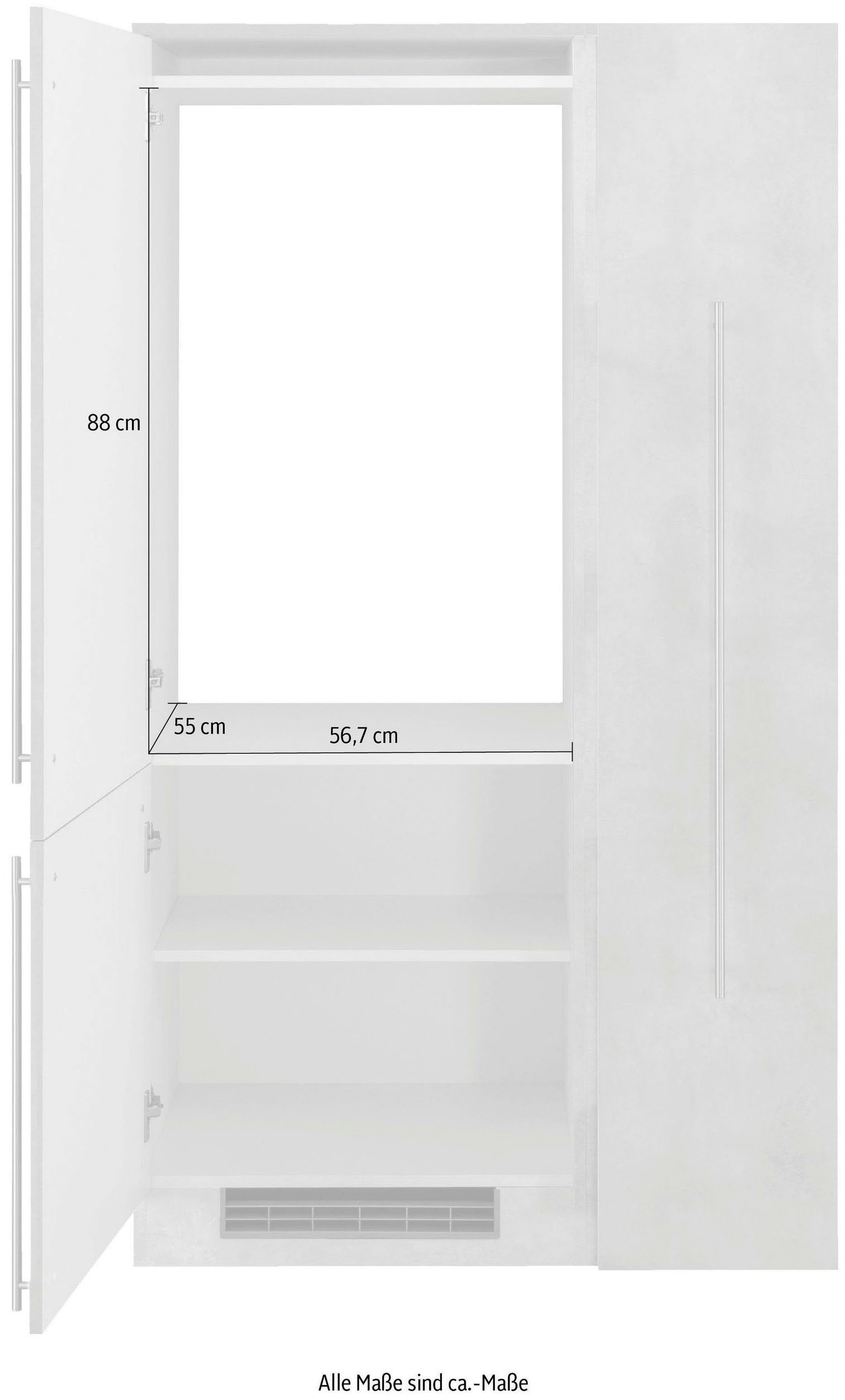 wiho Küchen Keuken Chicago keuze met elektrische apparaten, breedte 90 cm