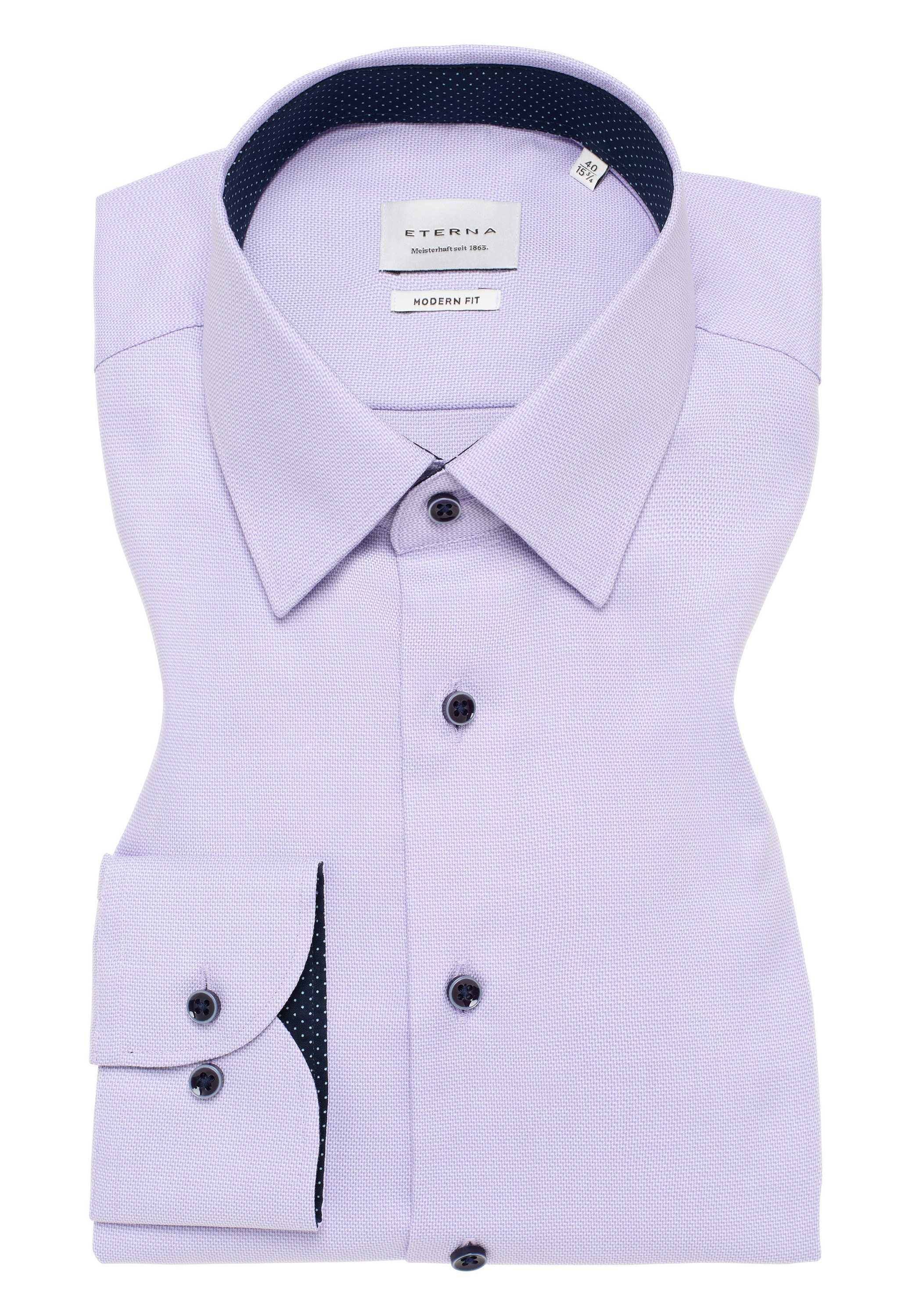 Eterna Overhemd met lange mouwen MODERN FIT NON IRON (strijkvrij)