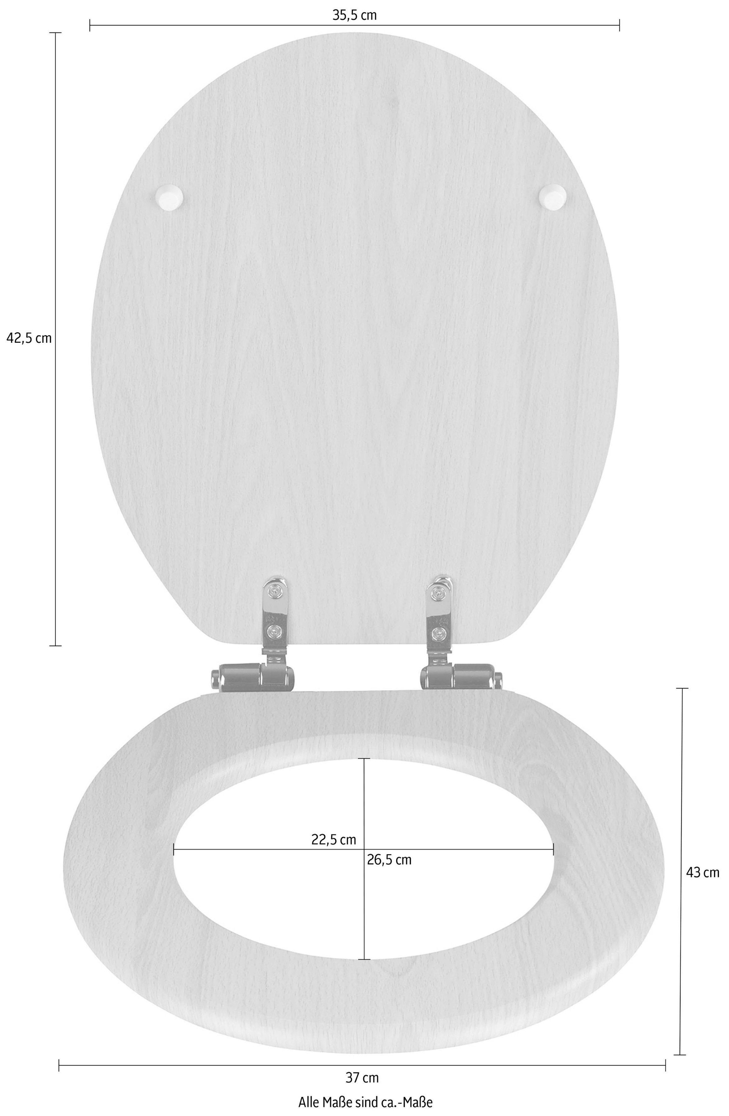 WENKO Toiletzitting Naturel-beuken
