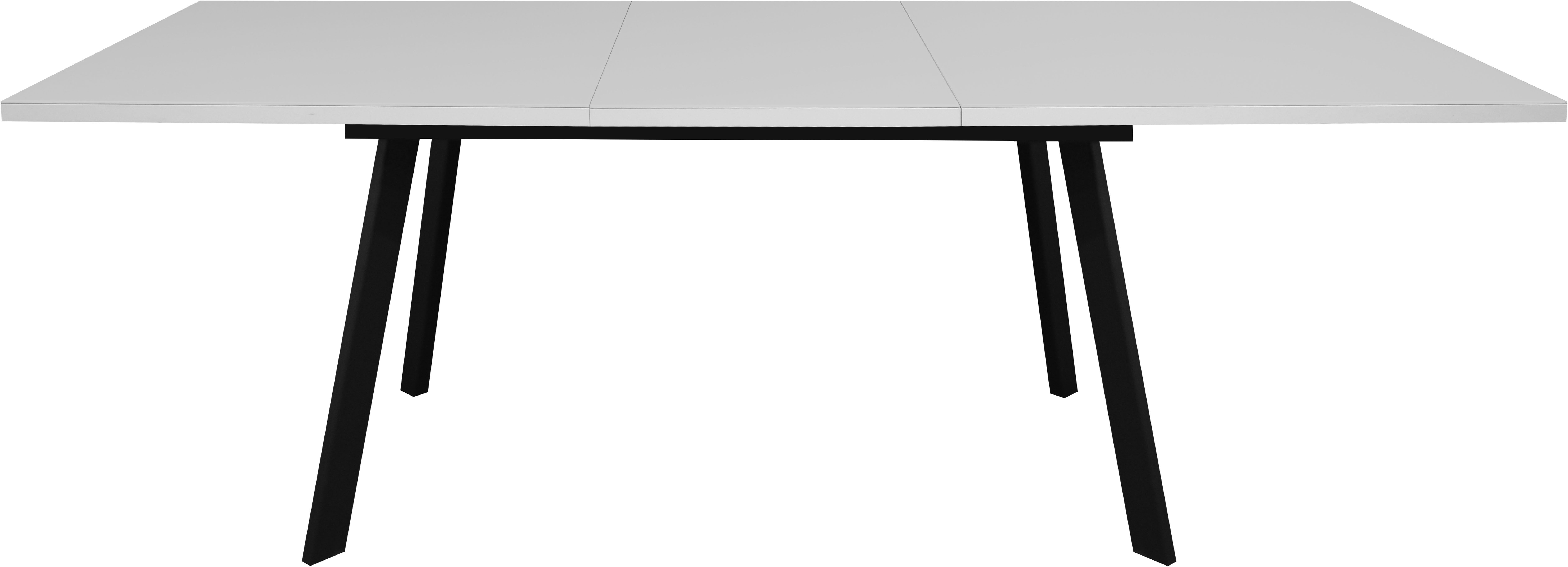 Mäusbacher Eettafel Imola BESTSELLER! Mäusbacher eettafel, breedte 160 cm, met glazen blad, 4 metalen poten