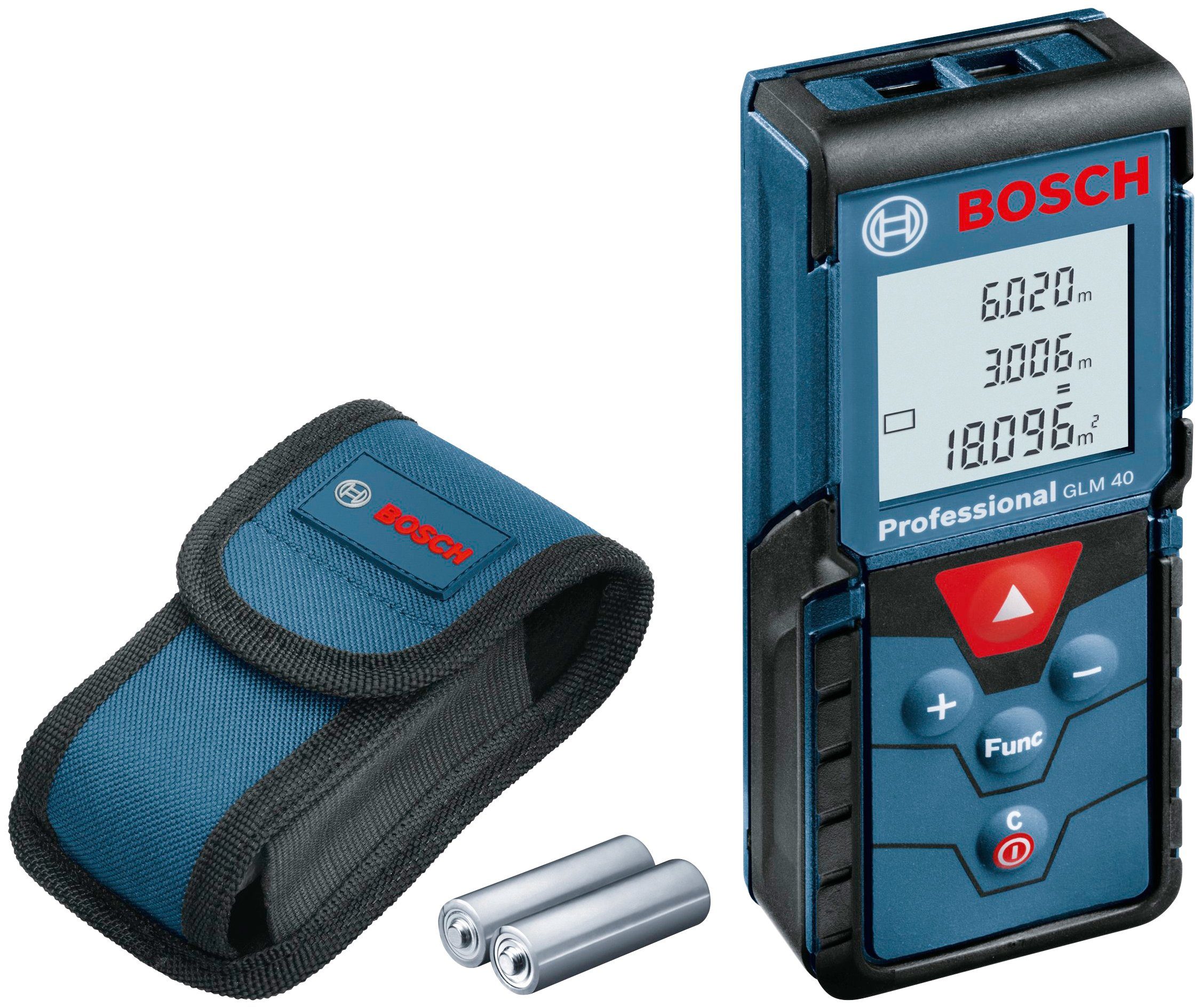 Bosch Professional Lasermeetapparaat GLM 40 Professional Stof- en spatwaterbescherming IP54