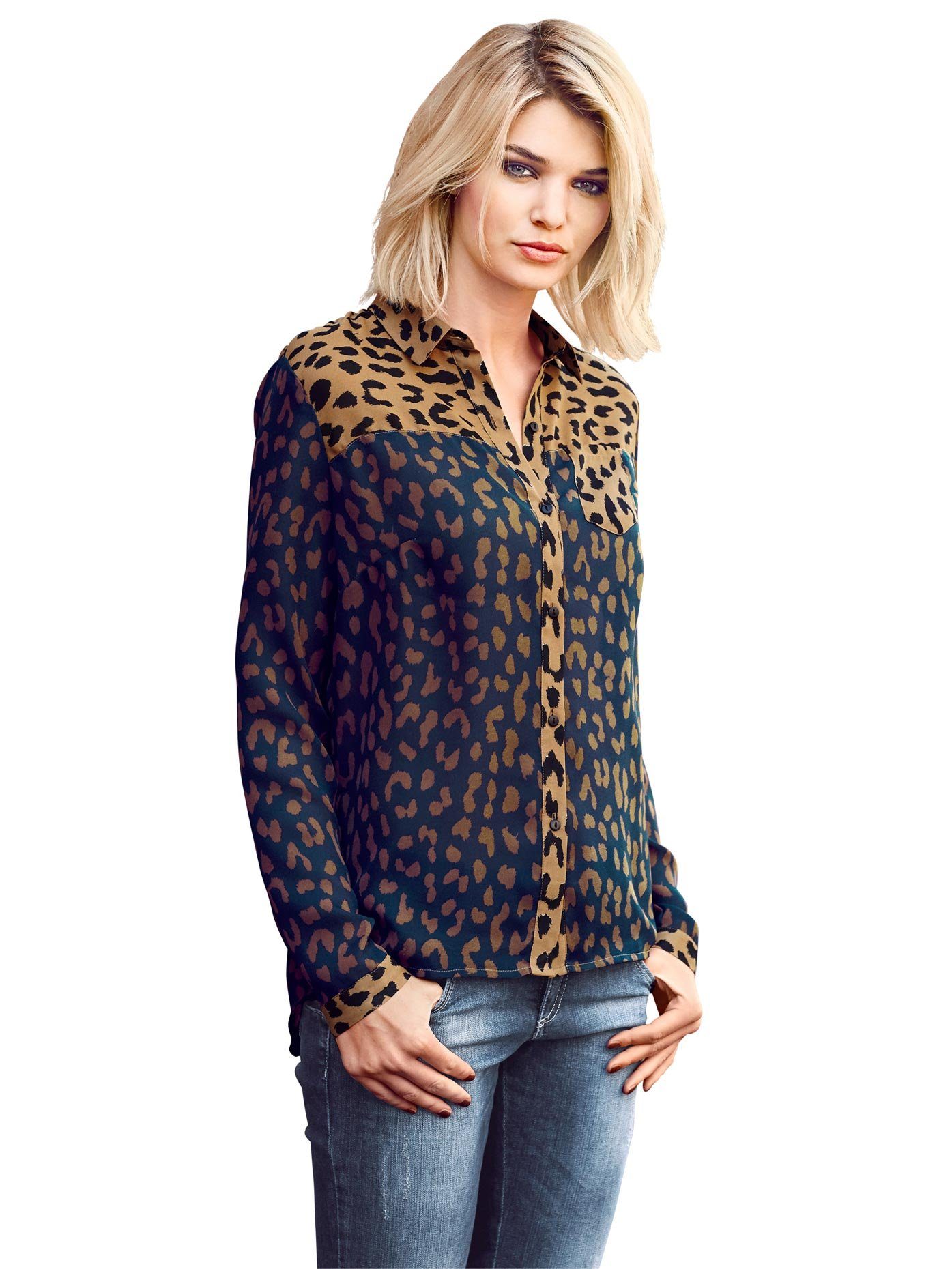 heine Gedessineerde blouse