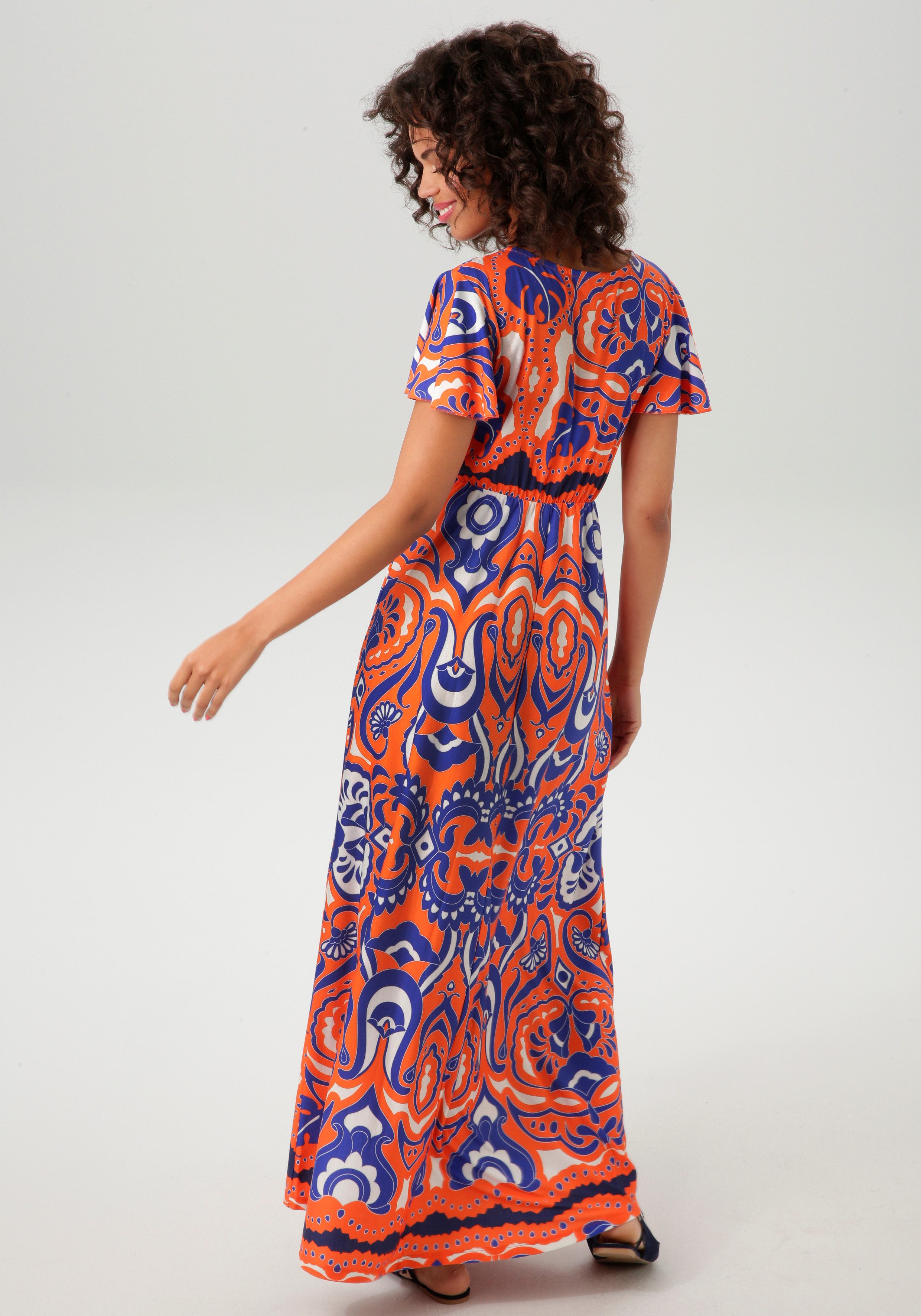 Aniston CASUAL Maxi-jurk met extravagante, grootschalige print - nieuwe collectie