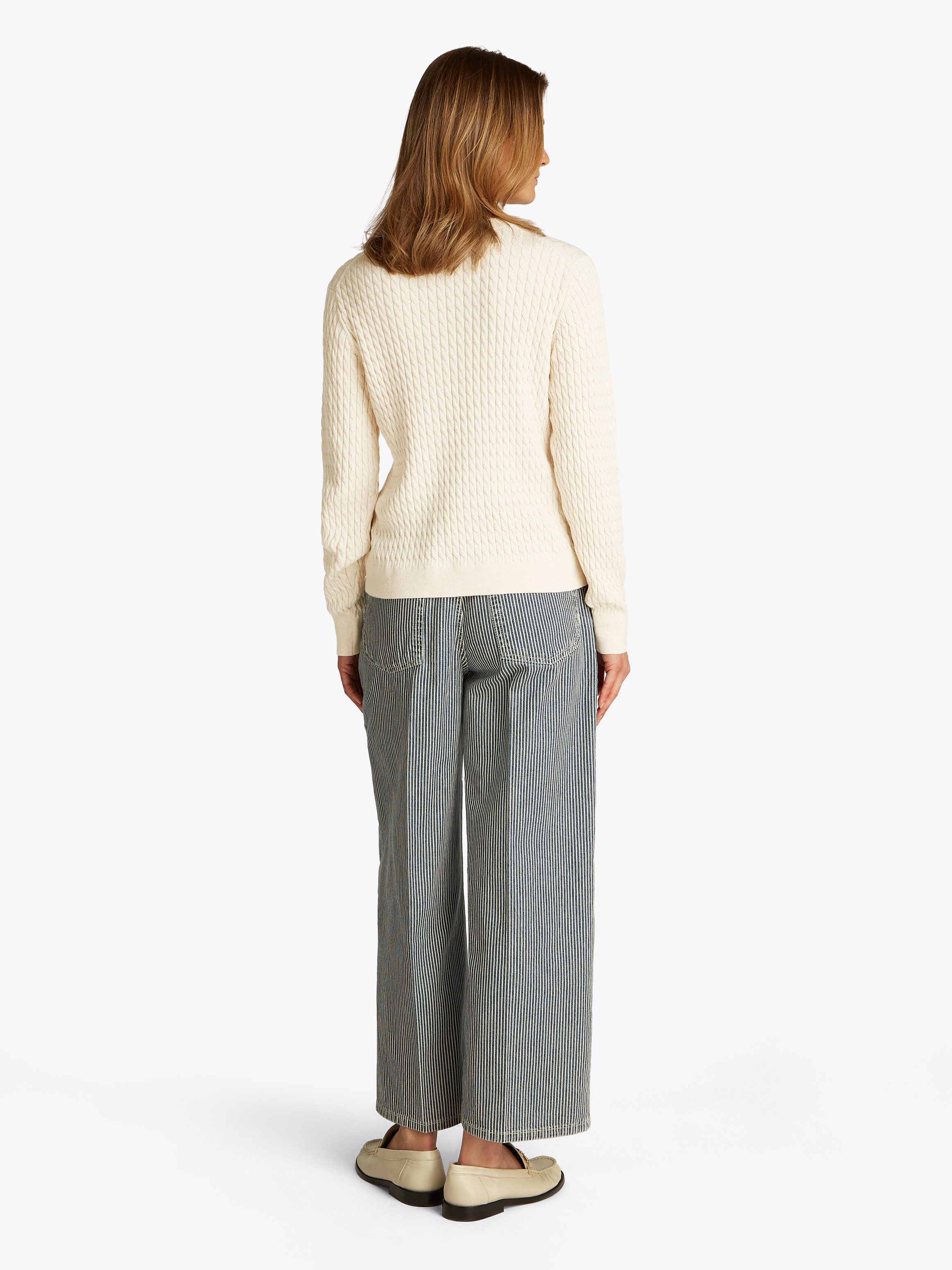 Tommy Hilfiger Trui met ronde hals CO CABLE C-NK LS SWEATER