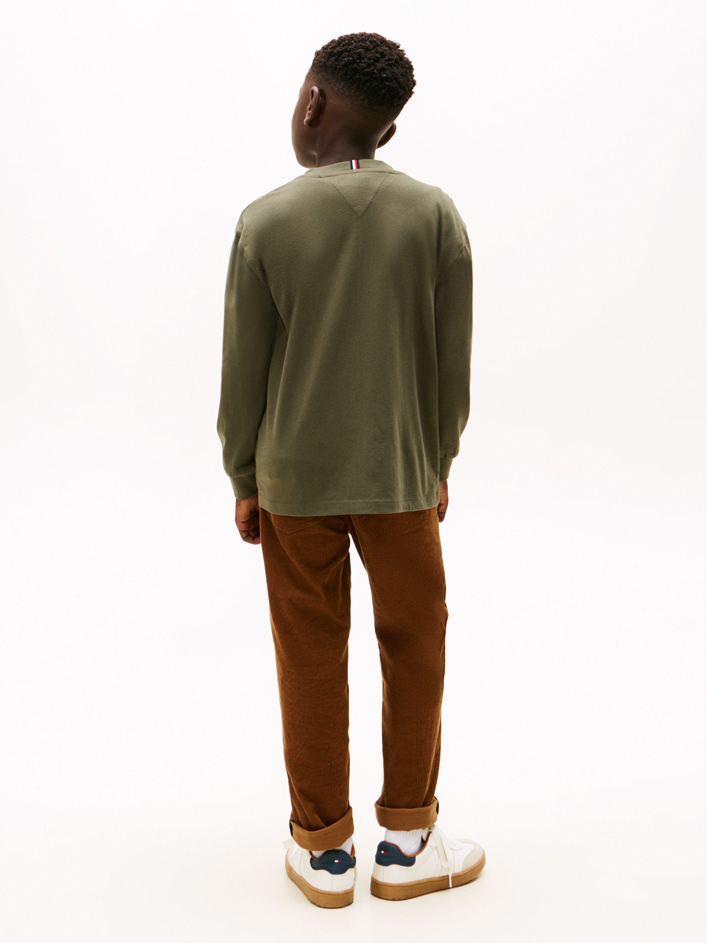 Tommy Hilfiger Shirt met lange mouwen ESSENTIAL T-SHIRT LS voor kinderen tot 16 jaar, merklogo