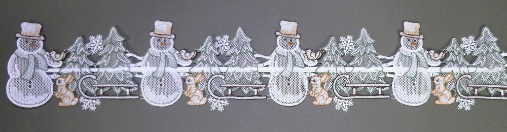 Stickereien Plauen Valletje Winter Raamdecoratie "Winter" (1 stuk)