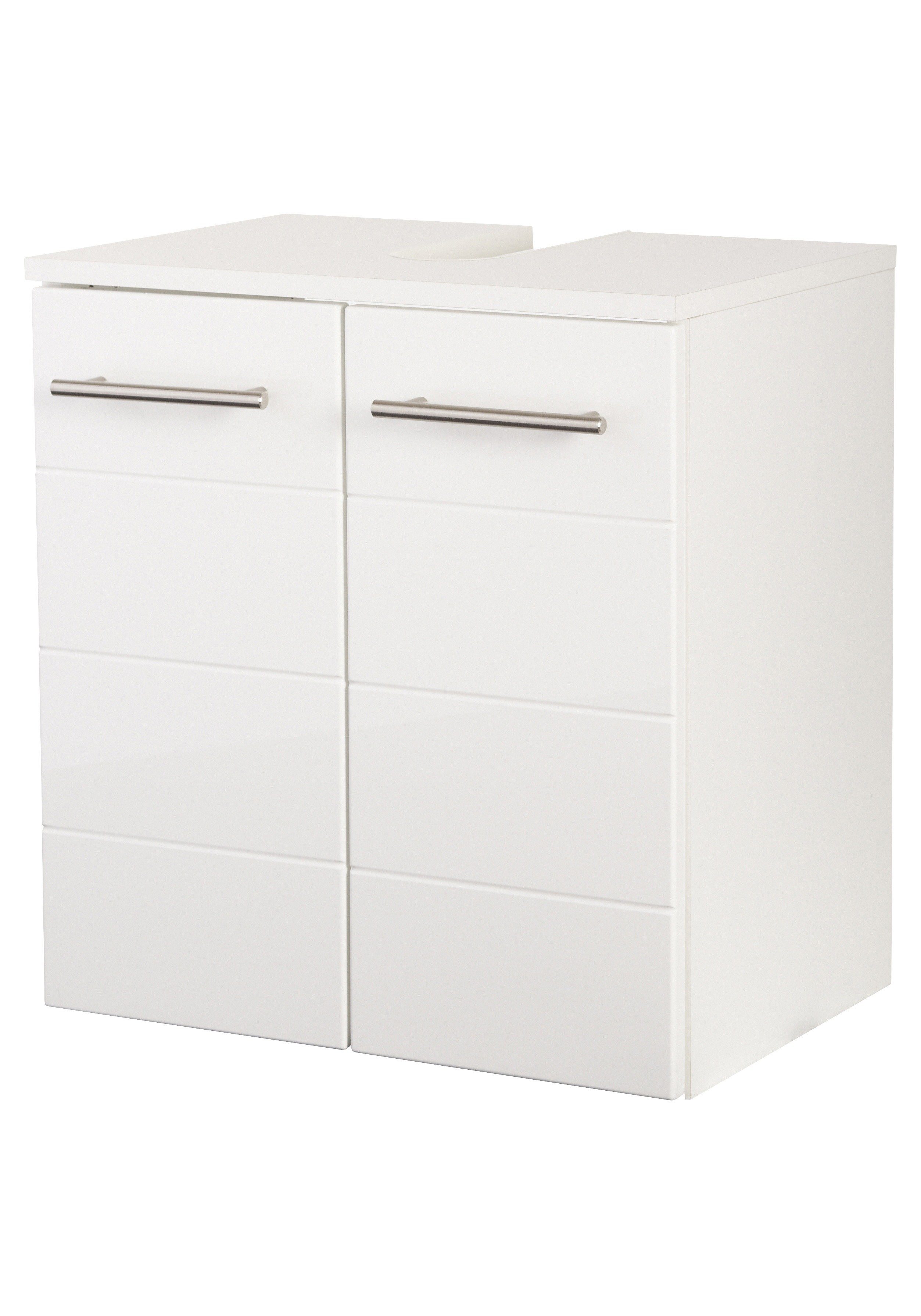 welltime Wastafelonderkast PORTO Badkamermeubel, breedte 50 cm onderkasten wit