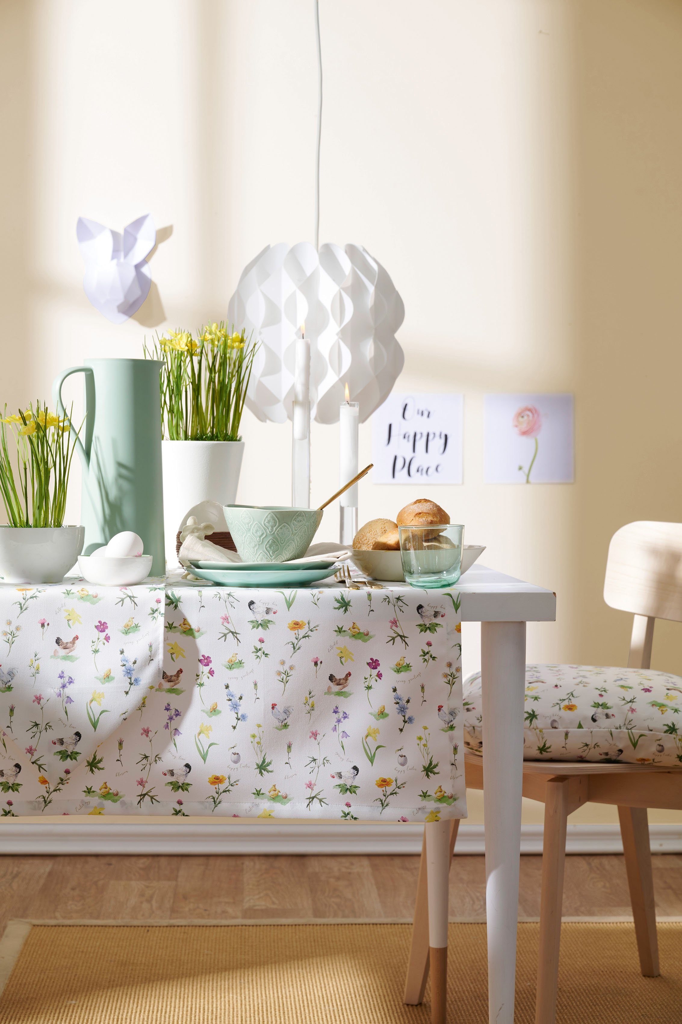APELT Tafelband 6412 HAPPY EASTER, paasdecoratie, Pasen (1 stuk)