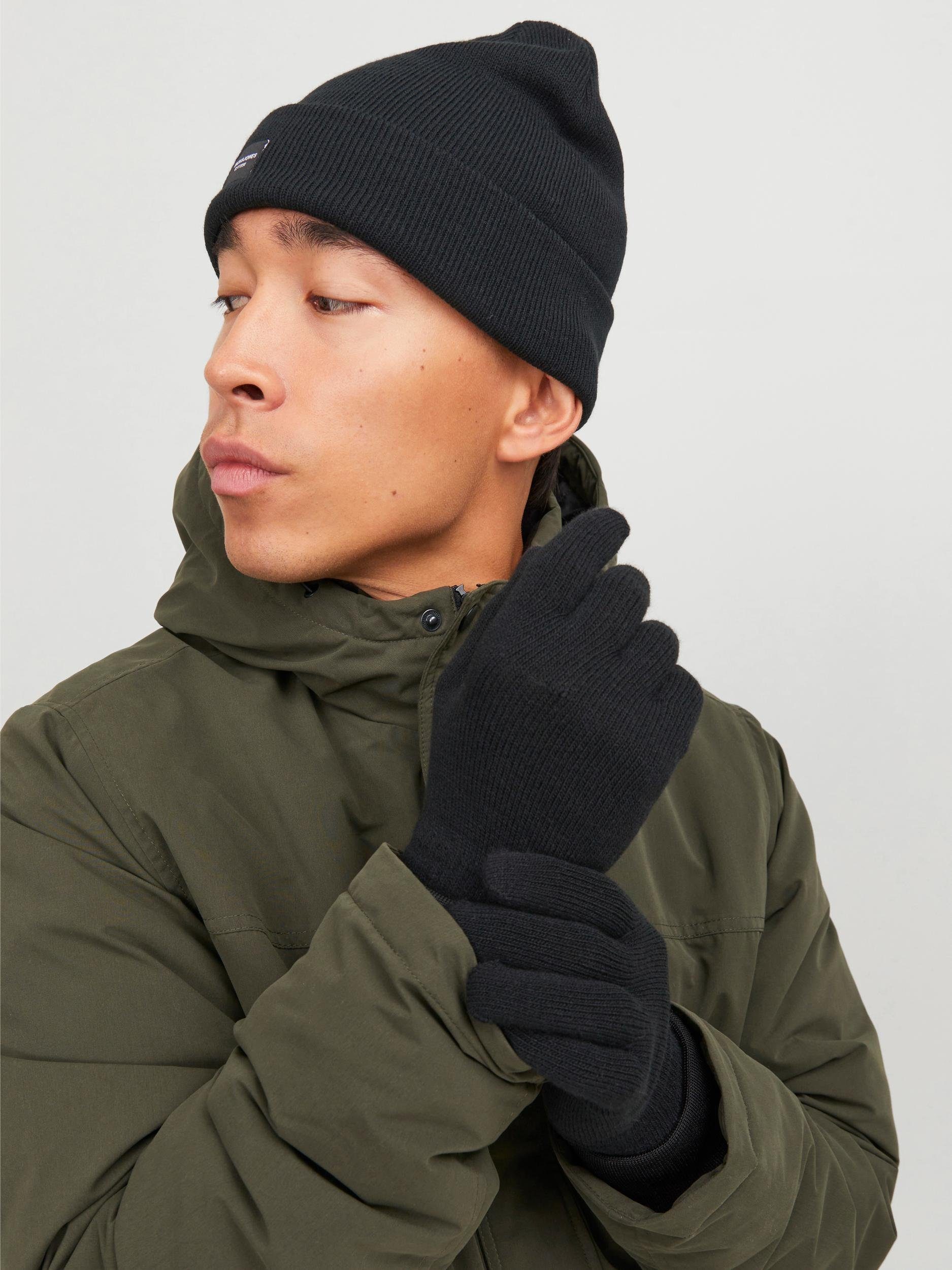 Jack & Jones Gebreide muts JACBEANIE & GLOVE KNIT GIFTBOX (set 2 stuks)