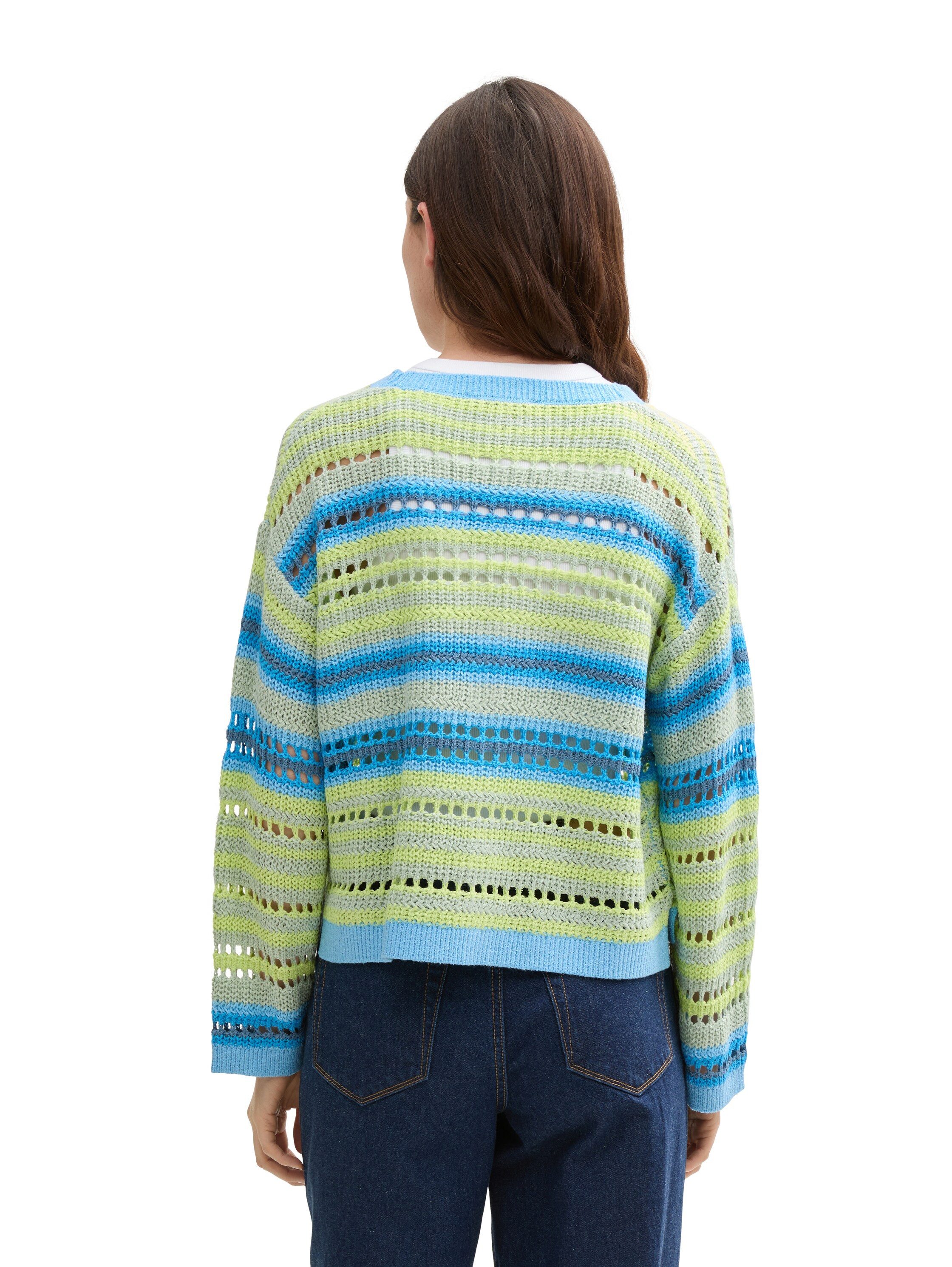 Tom Tailor Denim Cardigan met streepmotief