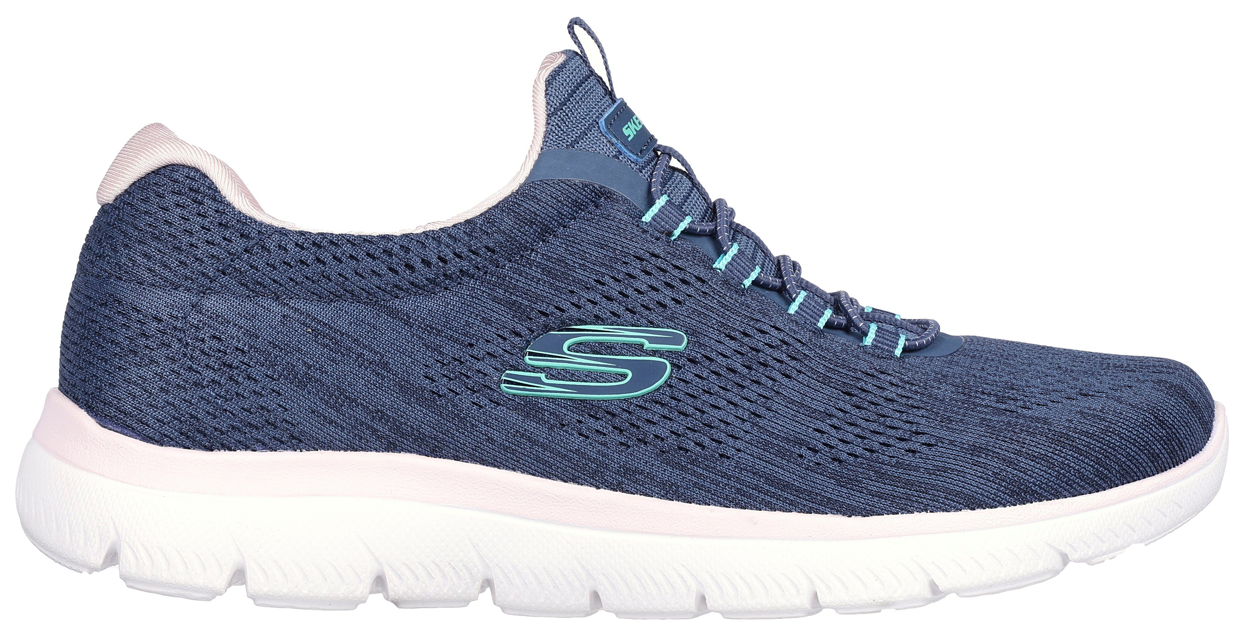 Skechers Slip-on sneakers SUMMITS-FUN FLARE Trainingsschoen in vegan uitvoering