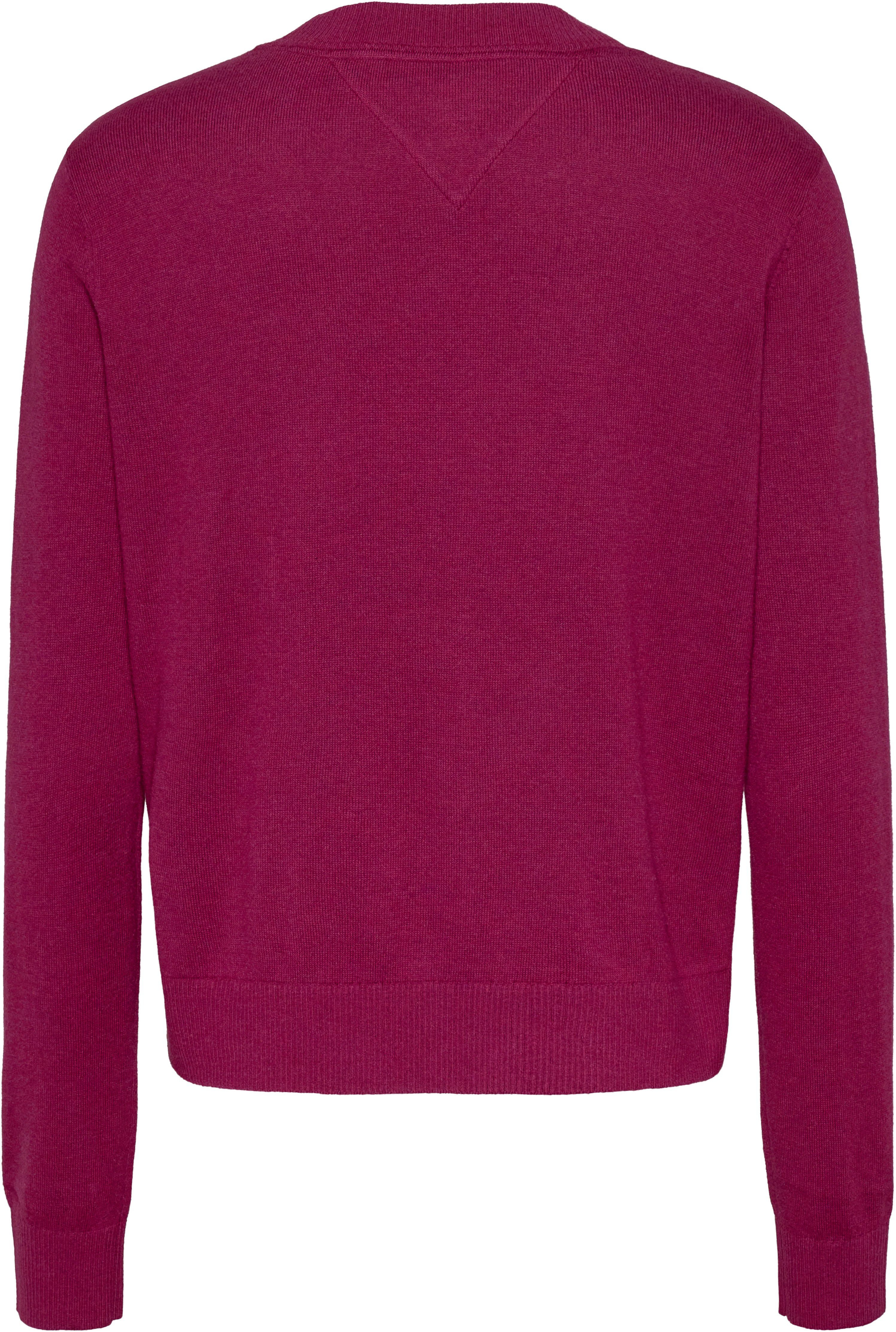 TOMMY JEANS Gebreide trui TJW ESSENTIAL VNECK SWEATER EXT