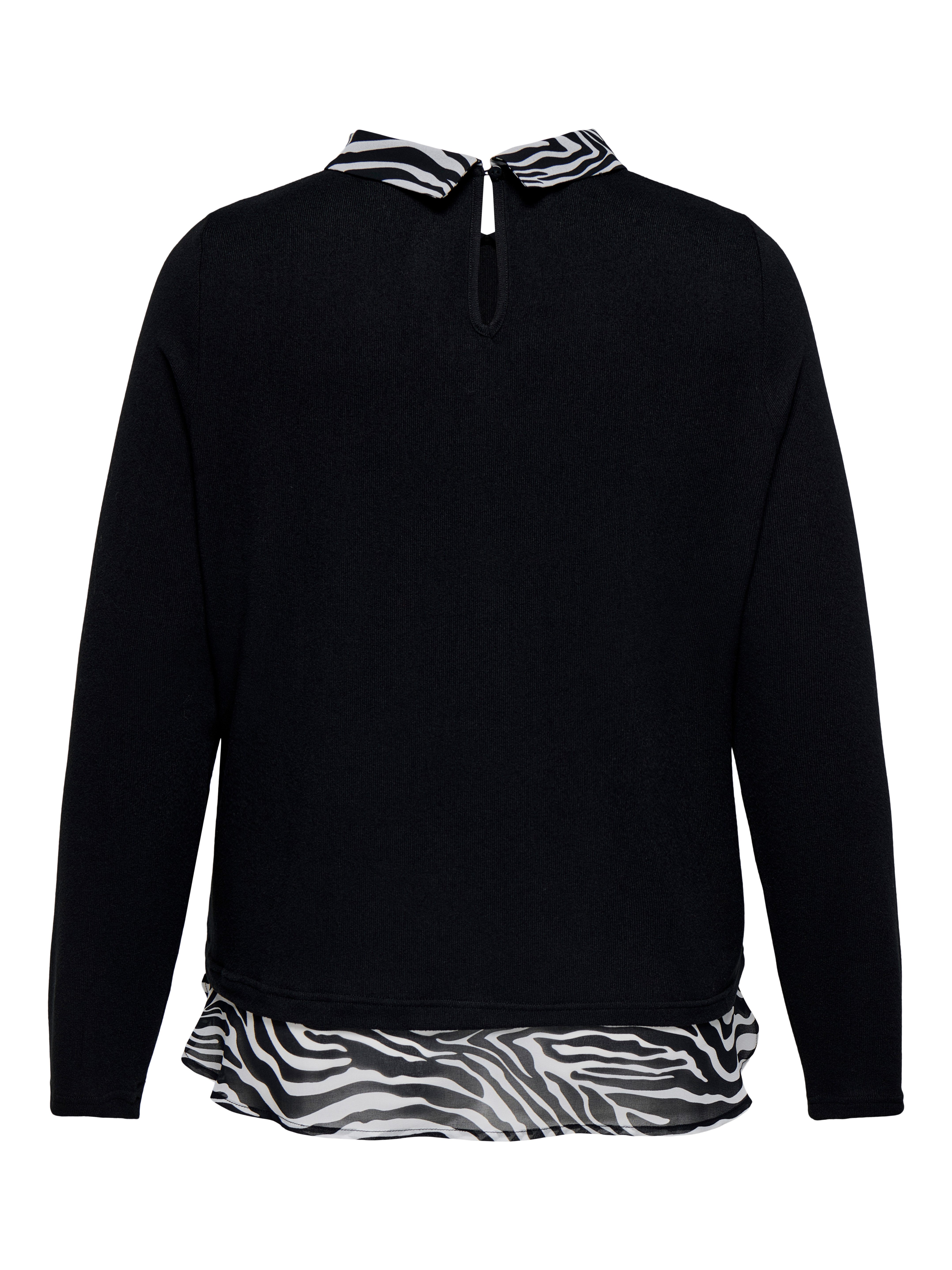 ONLY CARMAKOMA Shirt CARALBA LS MIX TOP JRS