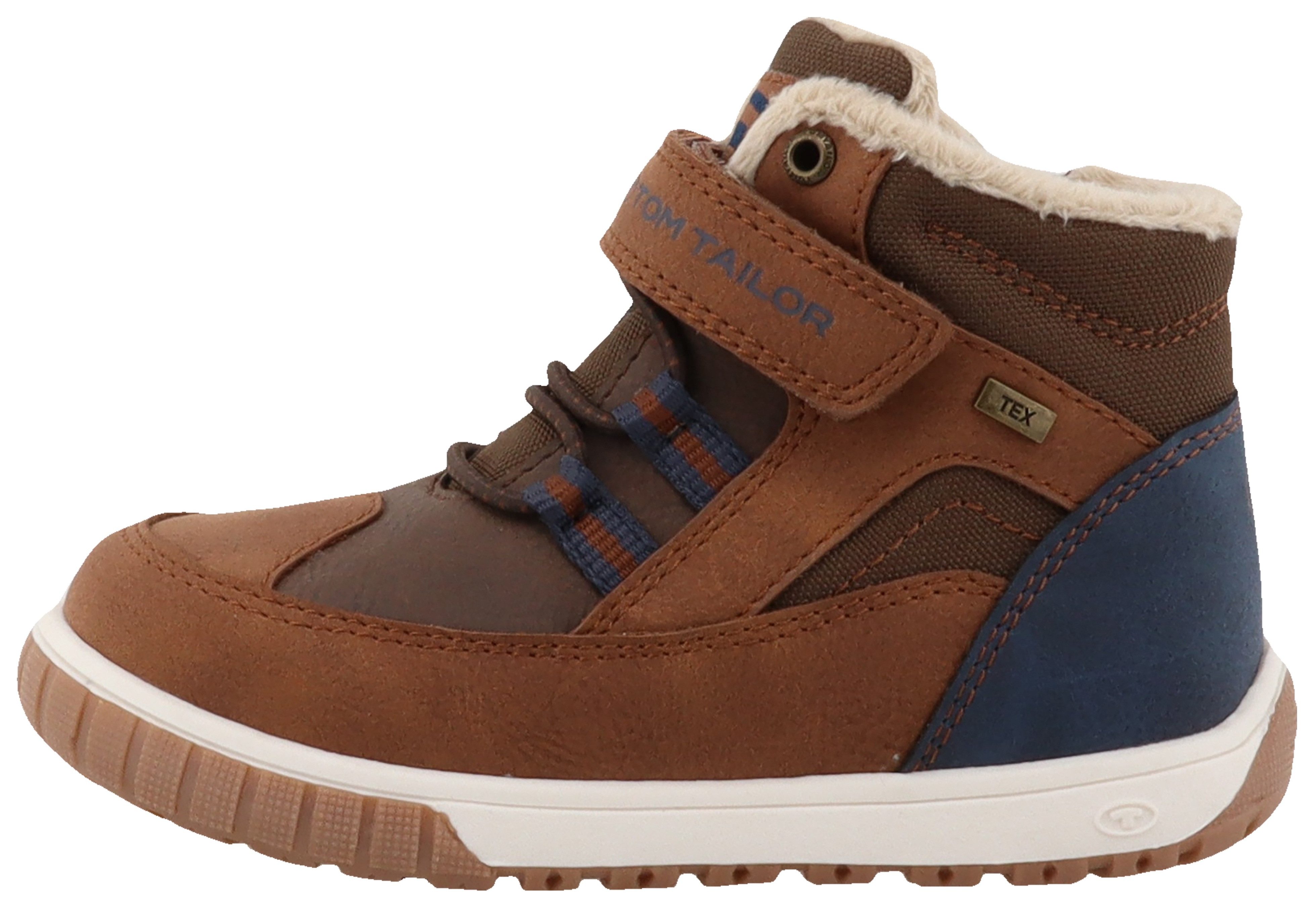 Tom Tailor Winterlaarzen , klittenbandschoen, high-top sneaker, outdoorschoen met contraststiksels